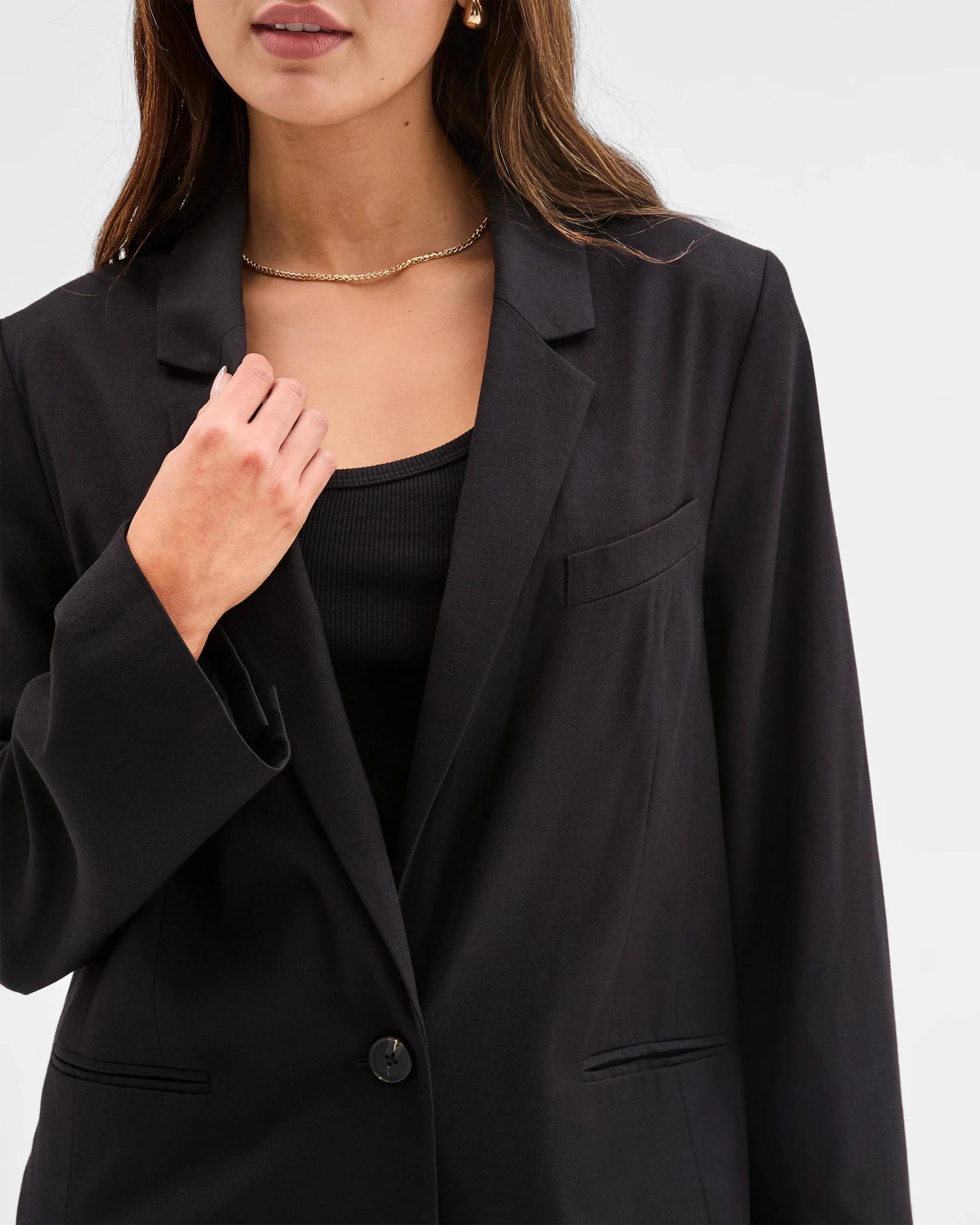 3 Lily Loves Oversized Blazer BLACK, 3 of 6