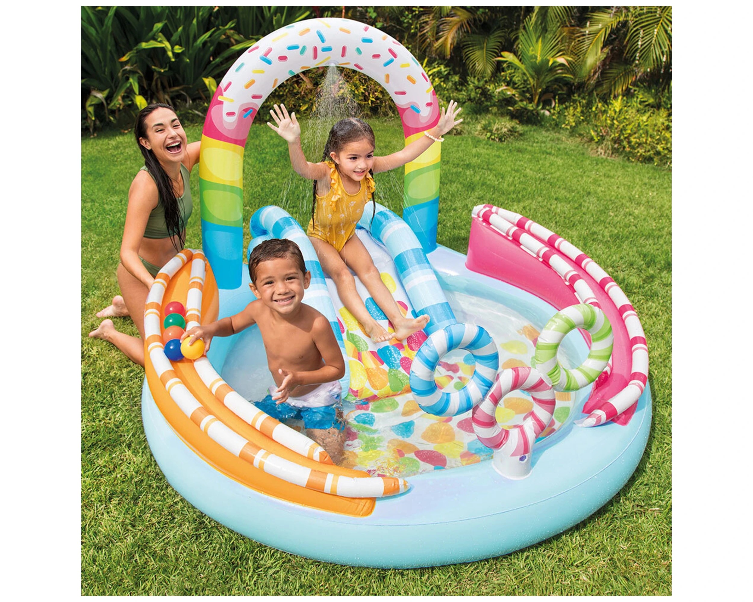 3 Intex Wet Set Collection Kids Inflatable Pool 170x168cm - Kids Water Slide - Multi, 3 of 7