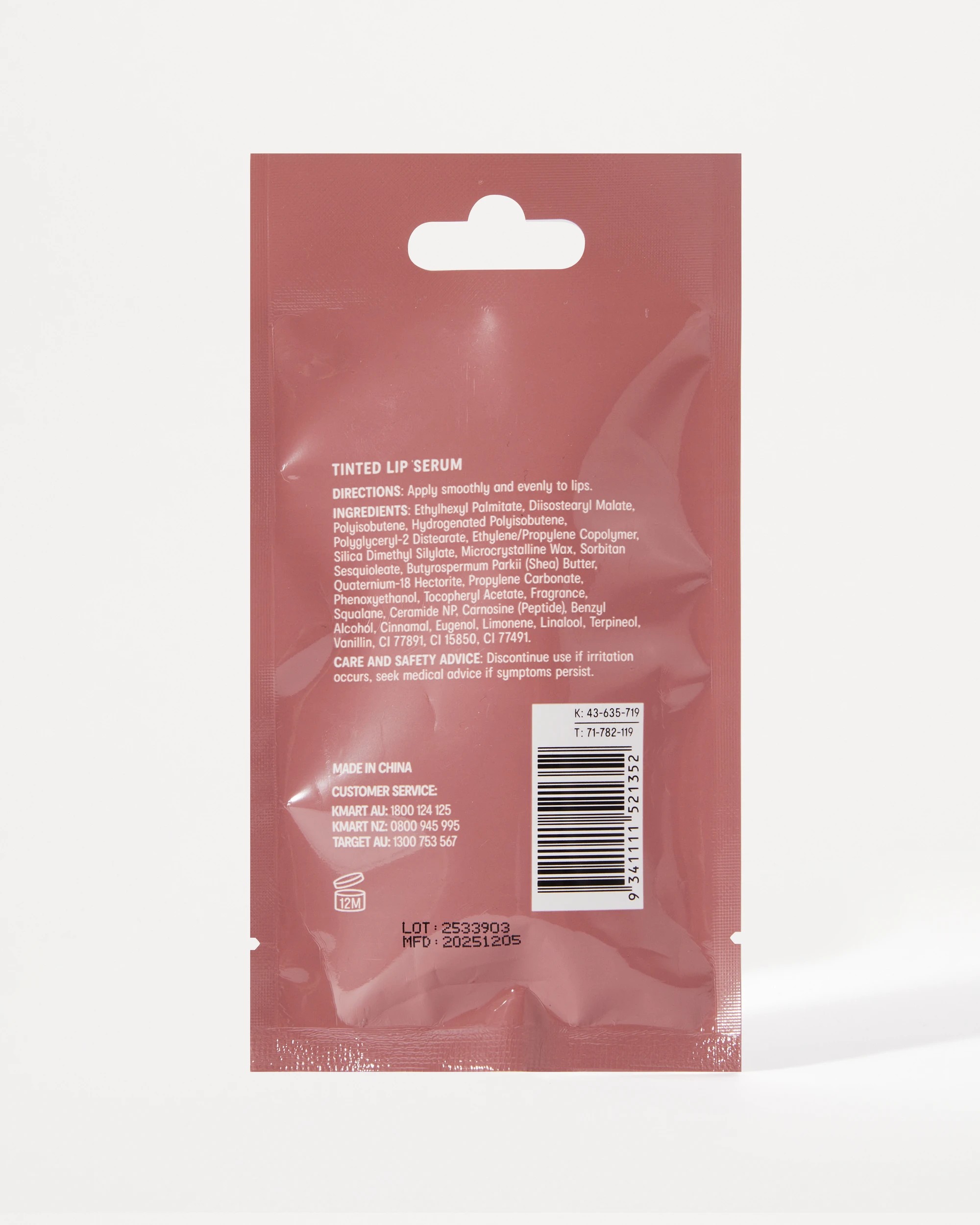 5 OXX Skincare Lip Care Tinted Lip Serum 15ml - Mauve Blush, 5 of 5