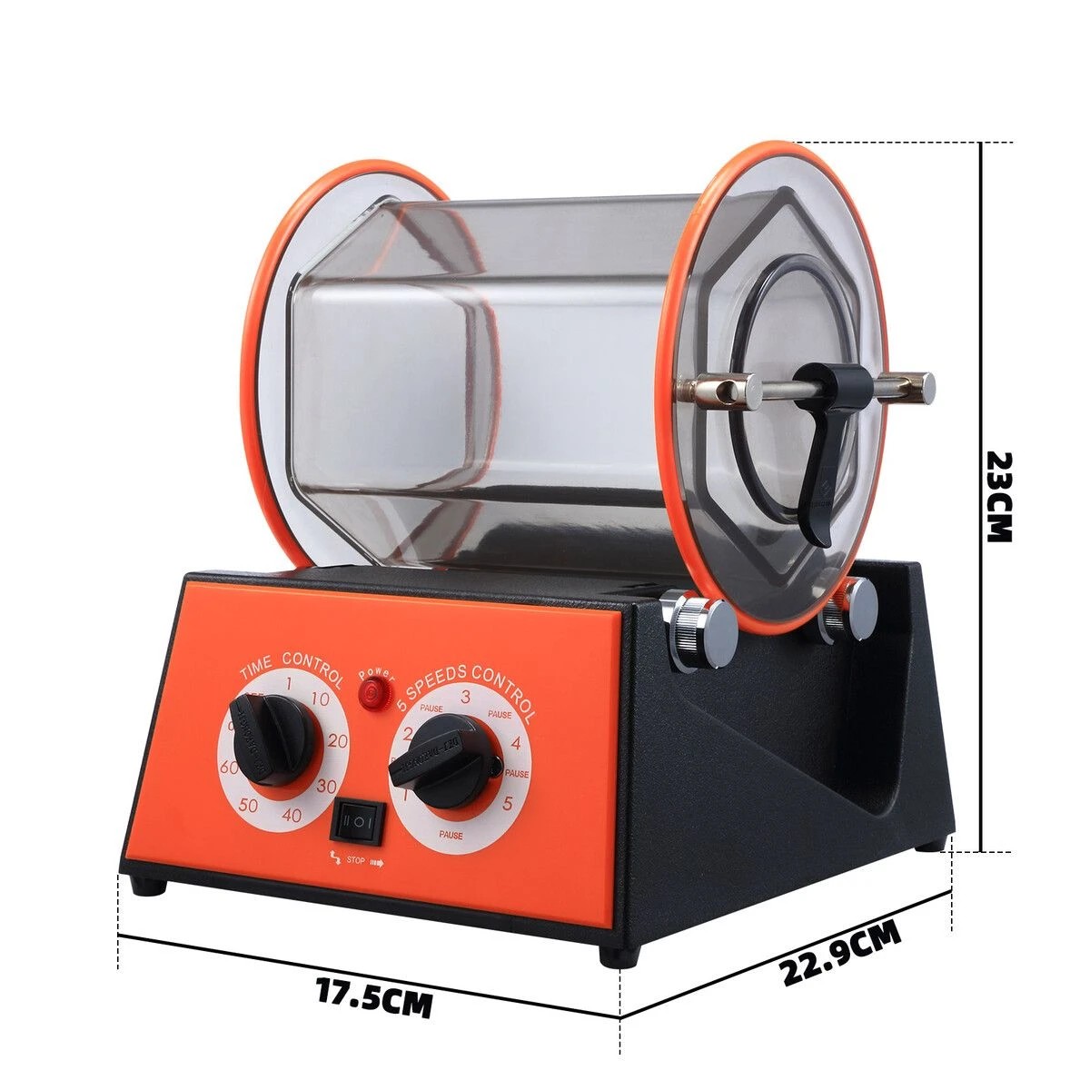 2 AUSWAY Rotary Tumbler Jewelry Gemstone Surface Polisher Machine Finisher 3kg, 2 of 3