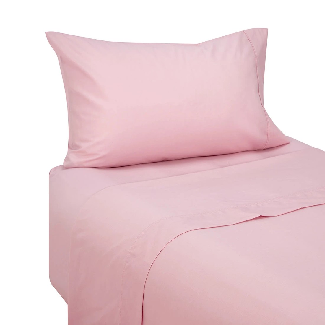 5 180 Thread Count Sheet Set - Single Bed, Pink, 5 of 7
