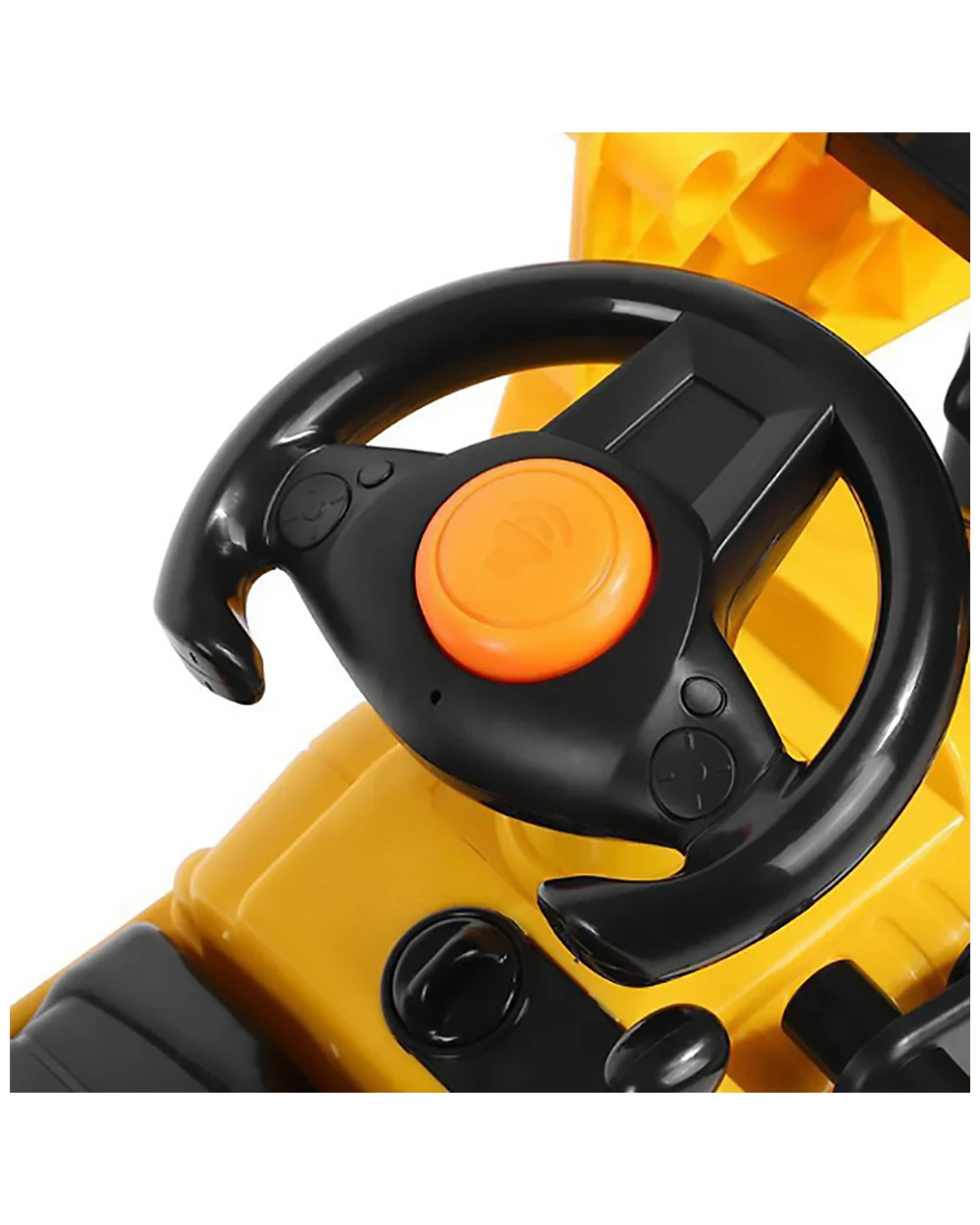 2 Lenoxx Ride On Digger Outdoor Tractor With Levers Yellow For Kids 3 Plus Years - Yellow, 2 of 4