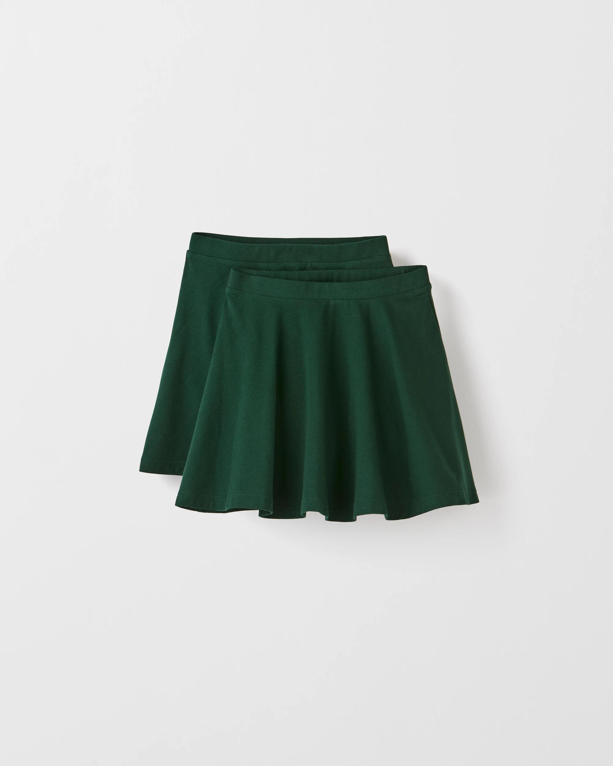 1 Target Australian Cotton Knit Skort 2 Pack BOTTLE GREEN, 1 of 3