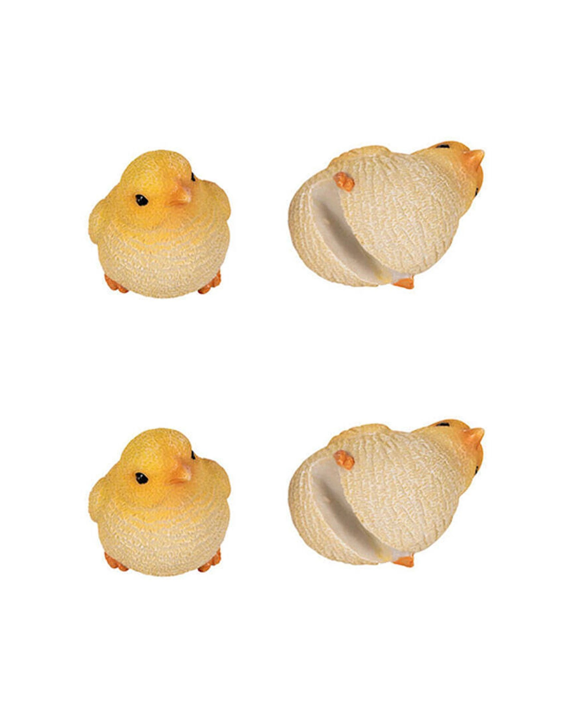 1 Alfresco 4pk Polyresin Fixed Gap Chick Pot Sitters Home Plant Decor - Multi, 1 of 3