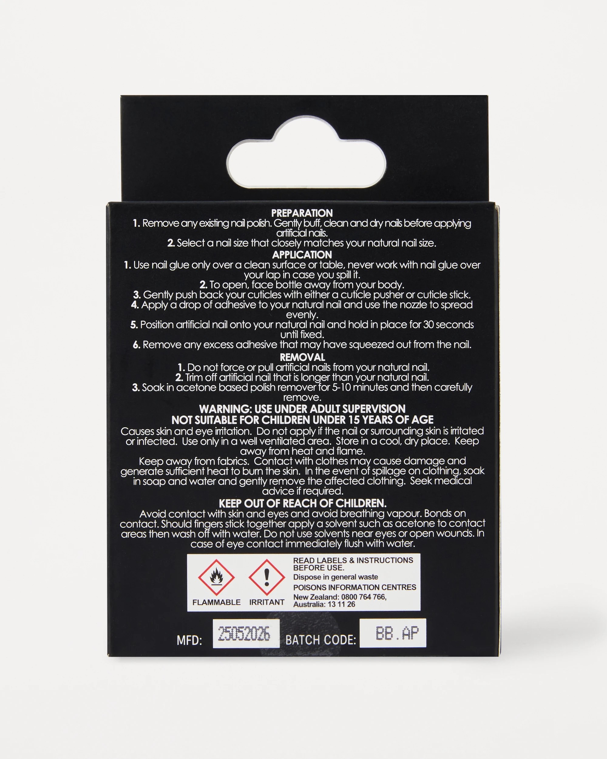 4 OXX Beauty 24 Pack Artificial Nails with Adhesive - Almond Shape, Hibiscus, 4 of 4