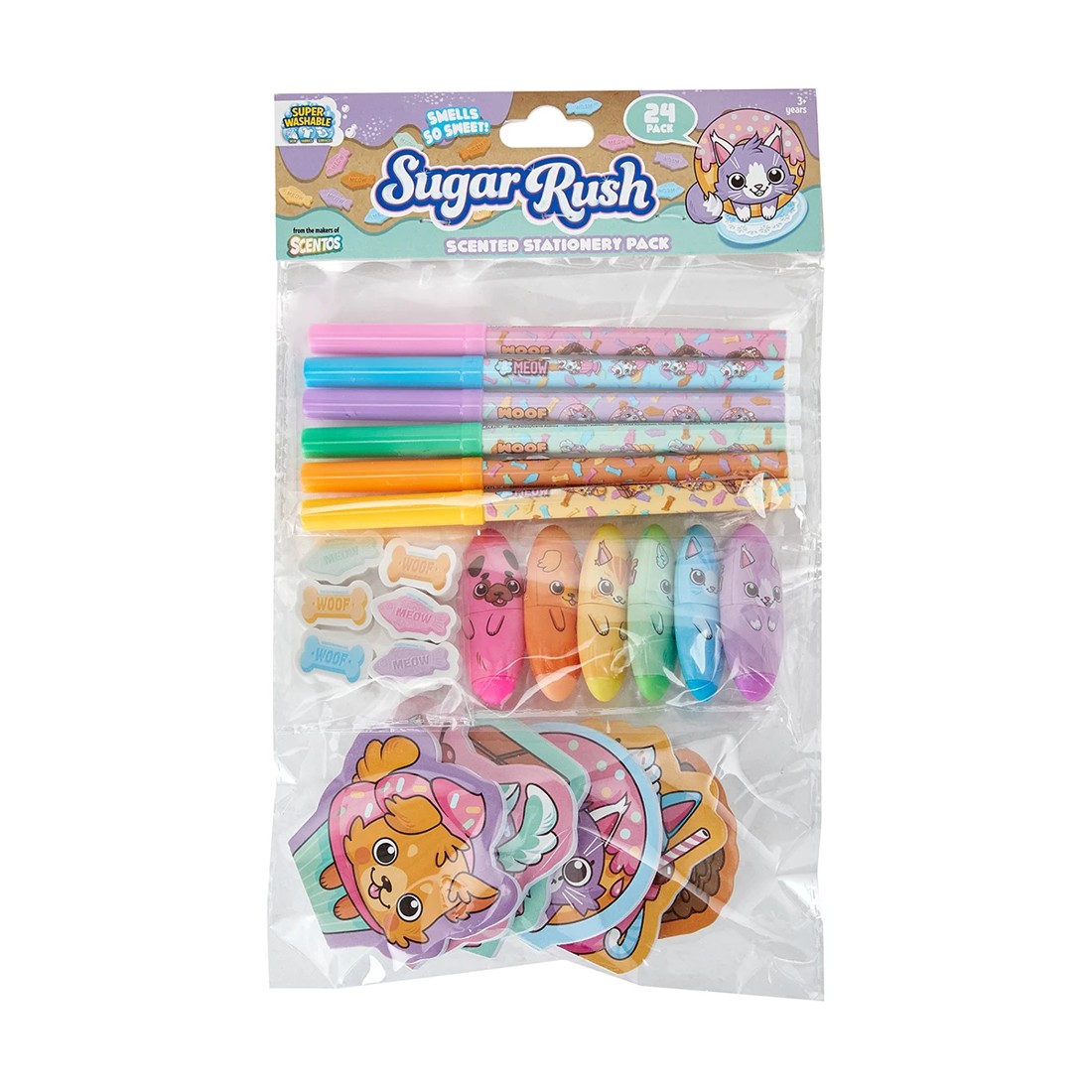 9 24 Piece Sugar Rush Scented Stationery Pack, 9 of 9