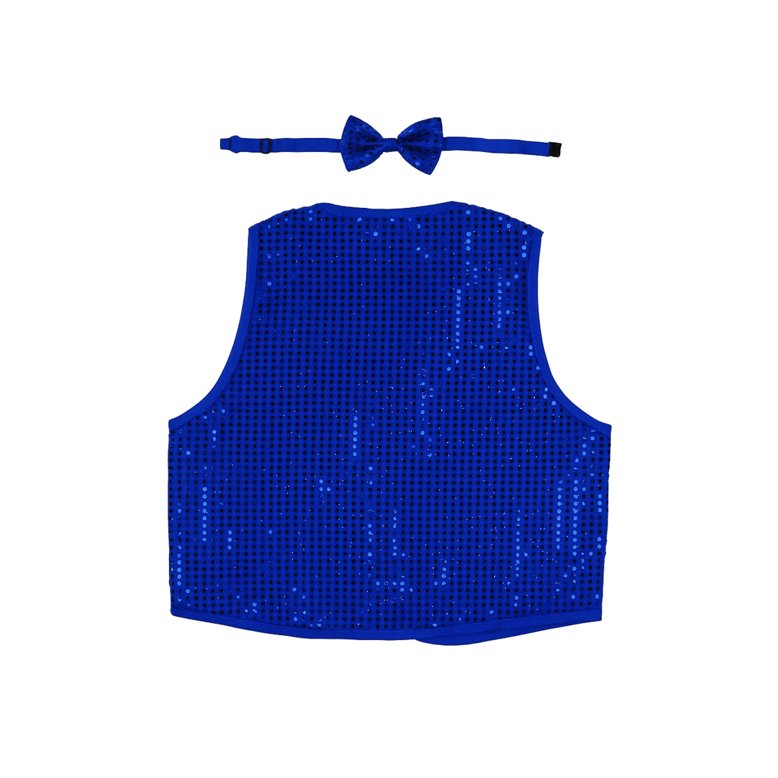2 BR Costumes Kids Sequin Vest and Bow Tie Set for 80s Party Dress Up, 2 of 2