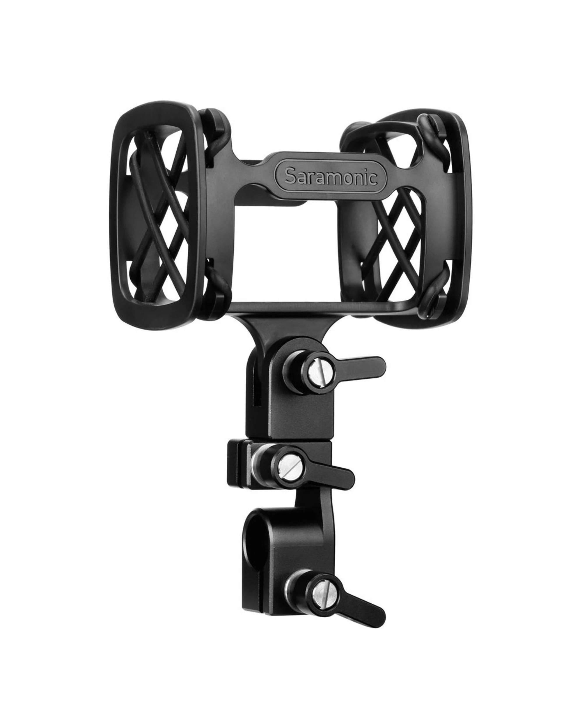 1 Saramonic SR-SMC11 Professional Universal Shockmount for Shotgun Microphones on Camera Rigs/Cages - Black, 1 of 5