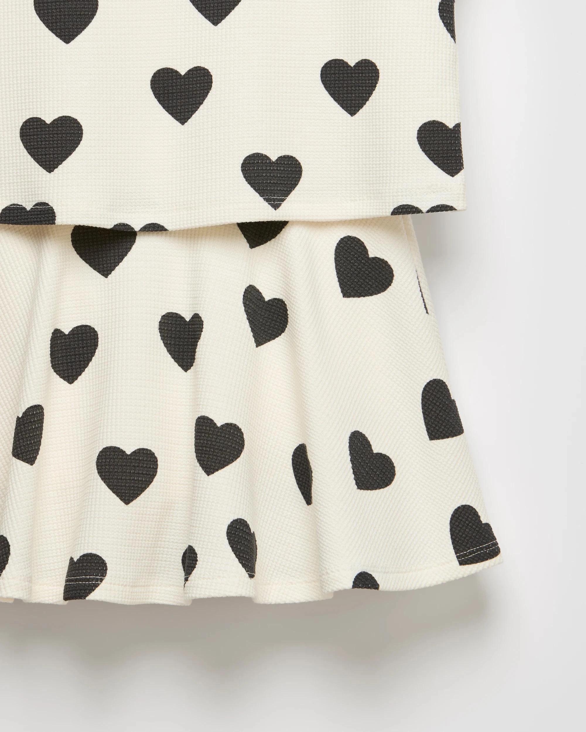 6 Target Waffle T-Shirt and Skort 2 Piece Set BLACK AND WHITE, 6 of 6