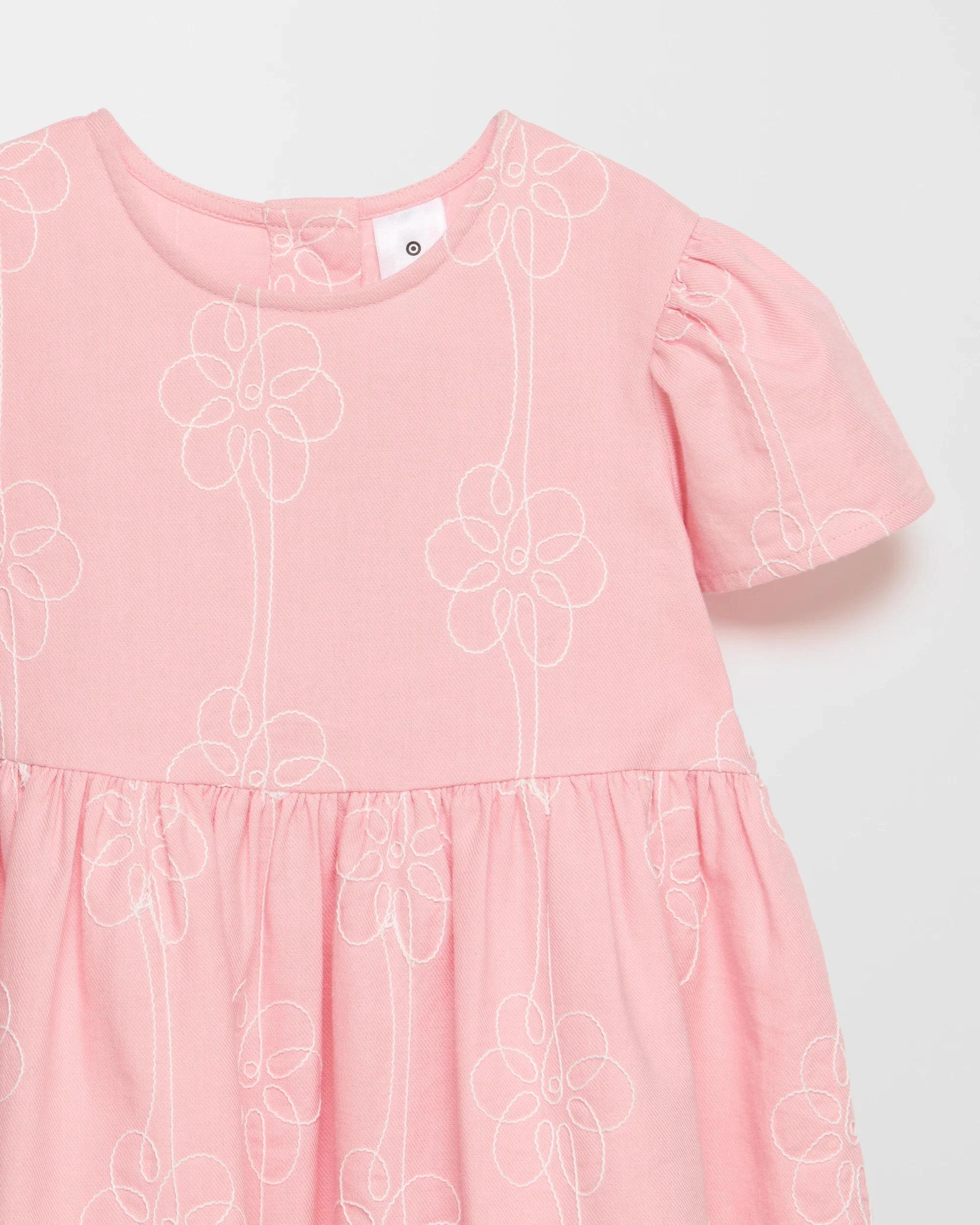 6 Target Kids Fashion Denim Dress PINK, 6 of 6