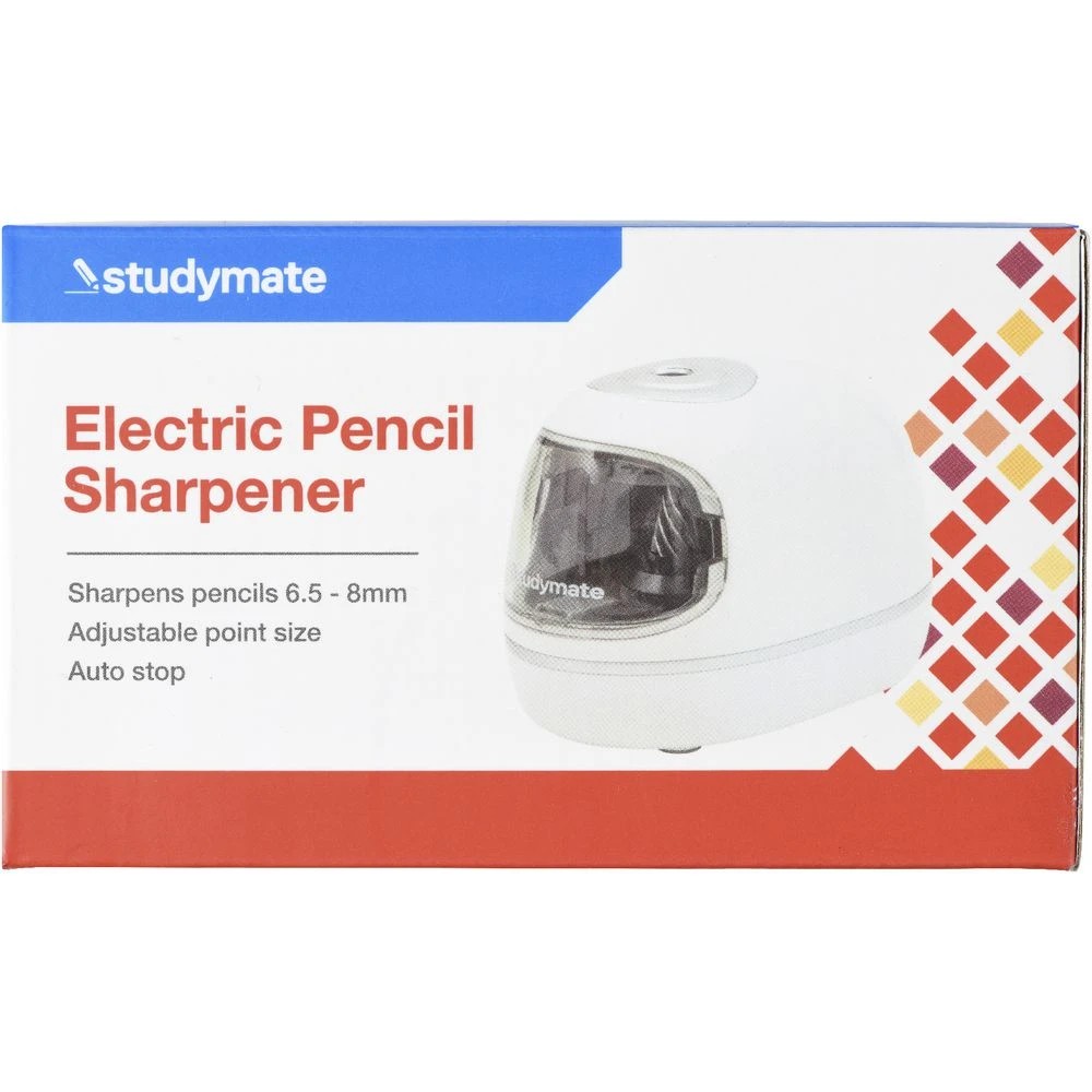 4 Studymate Electric Pencil Sharpener White, 4 of 4