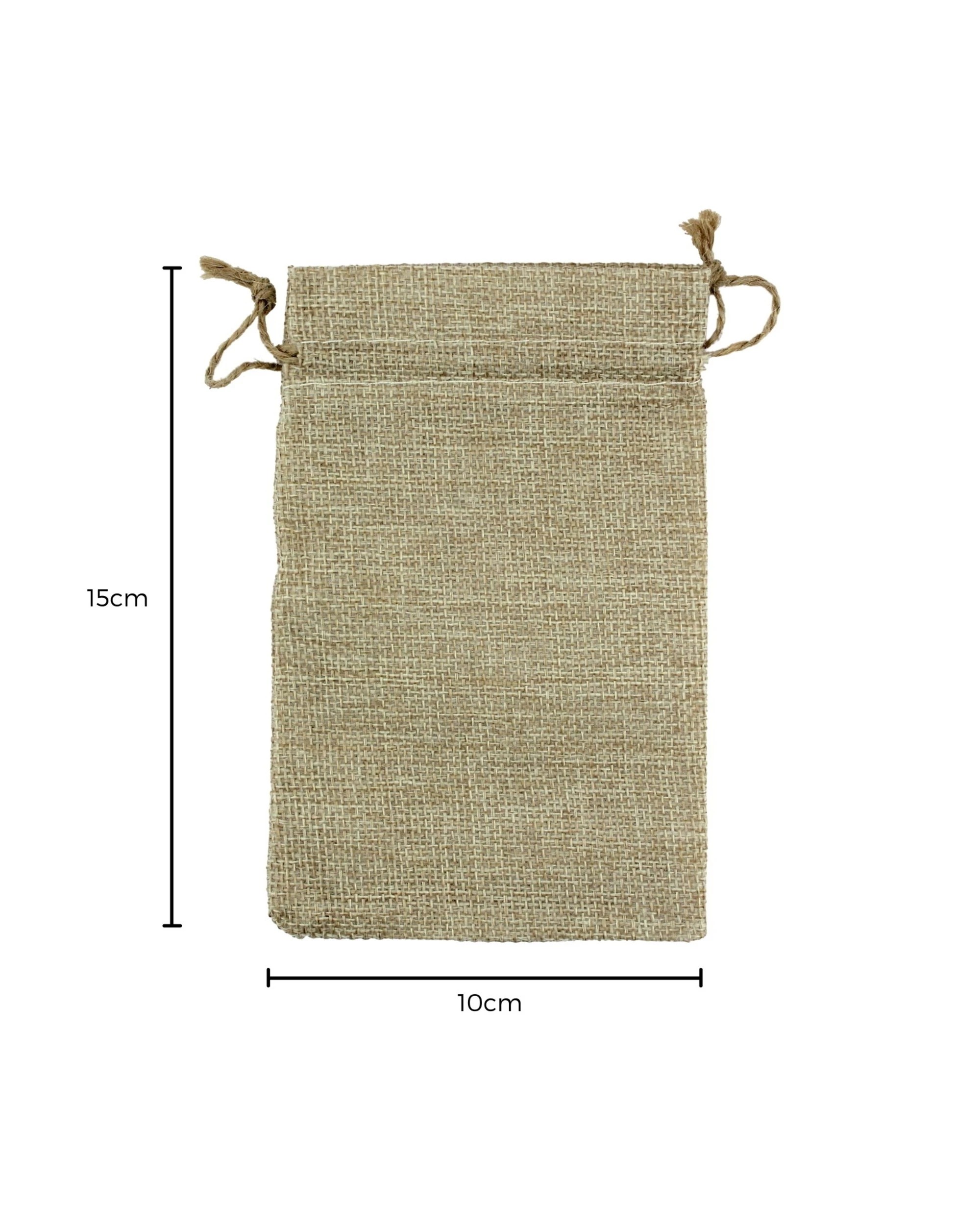 3 Partyrama Hessian Bags 10cm x 15cm Pack of 6, 3 of 4