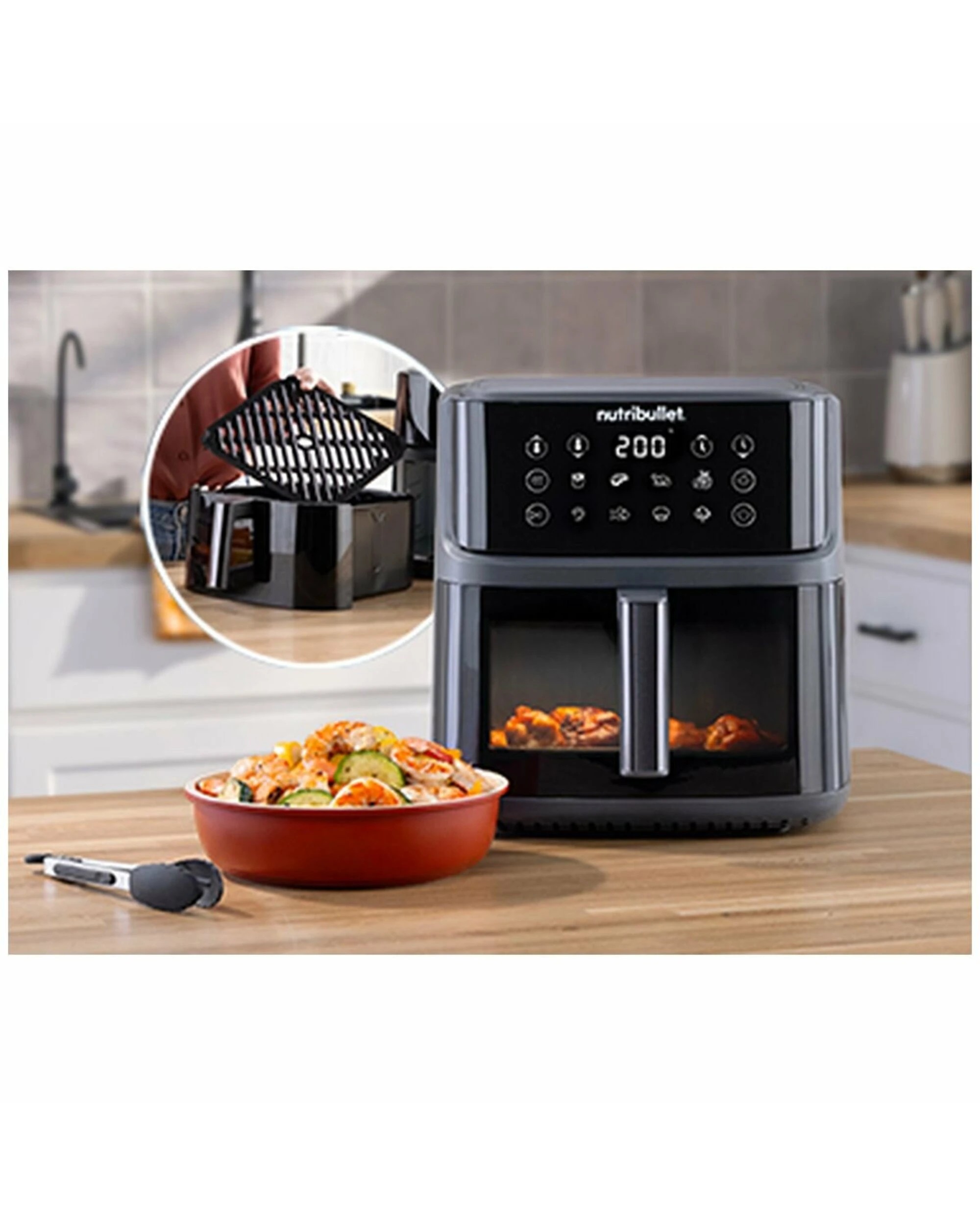 3 NUTRIBULLET 8L CrispLite Vision Air Fryer, 3 of 5