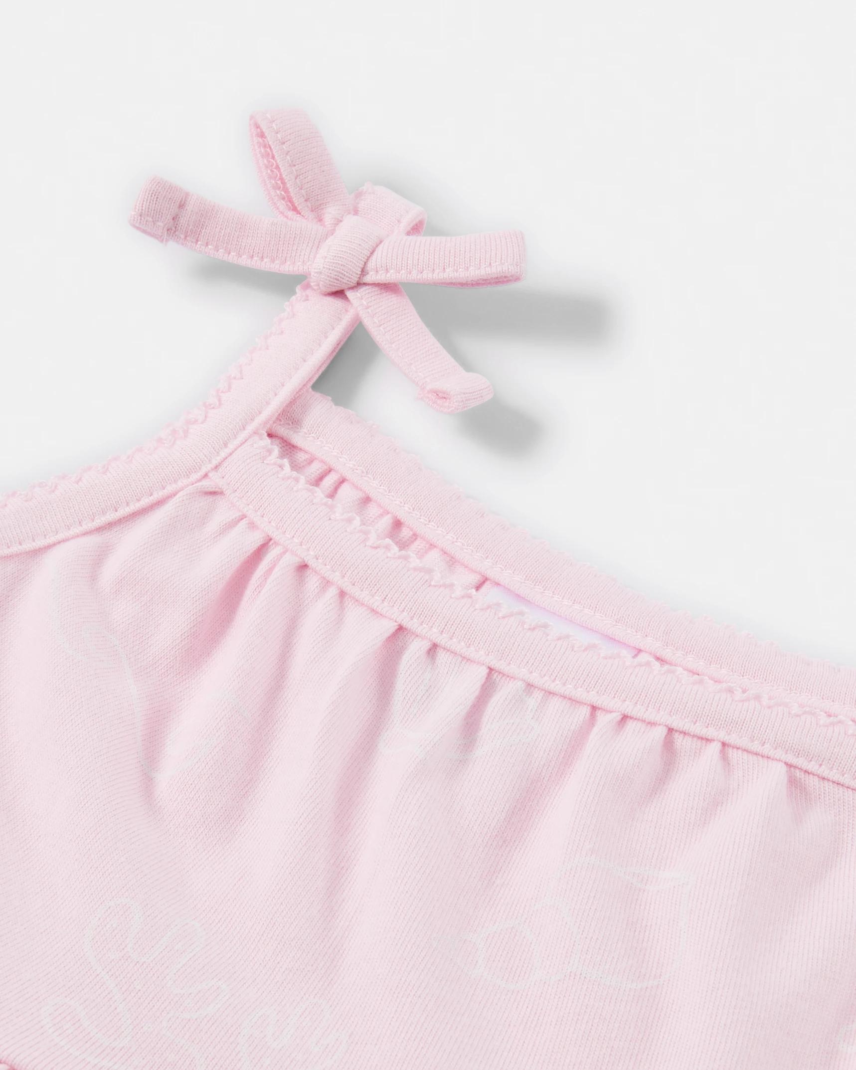 3 Strappy Bodysuit Dress PINK SHELLS, 3 of 3