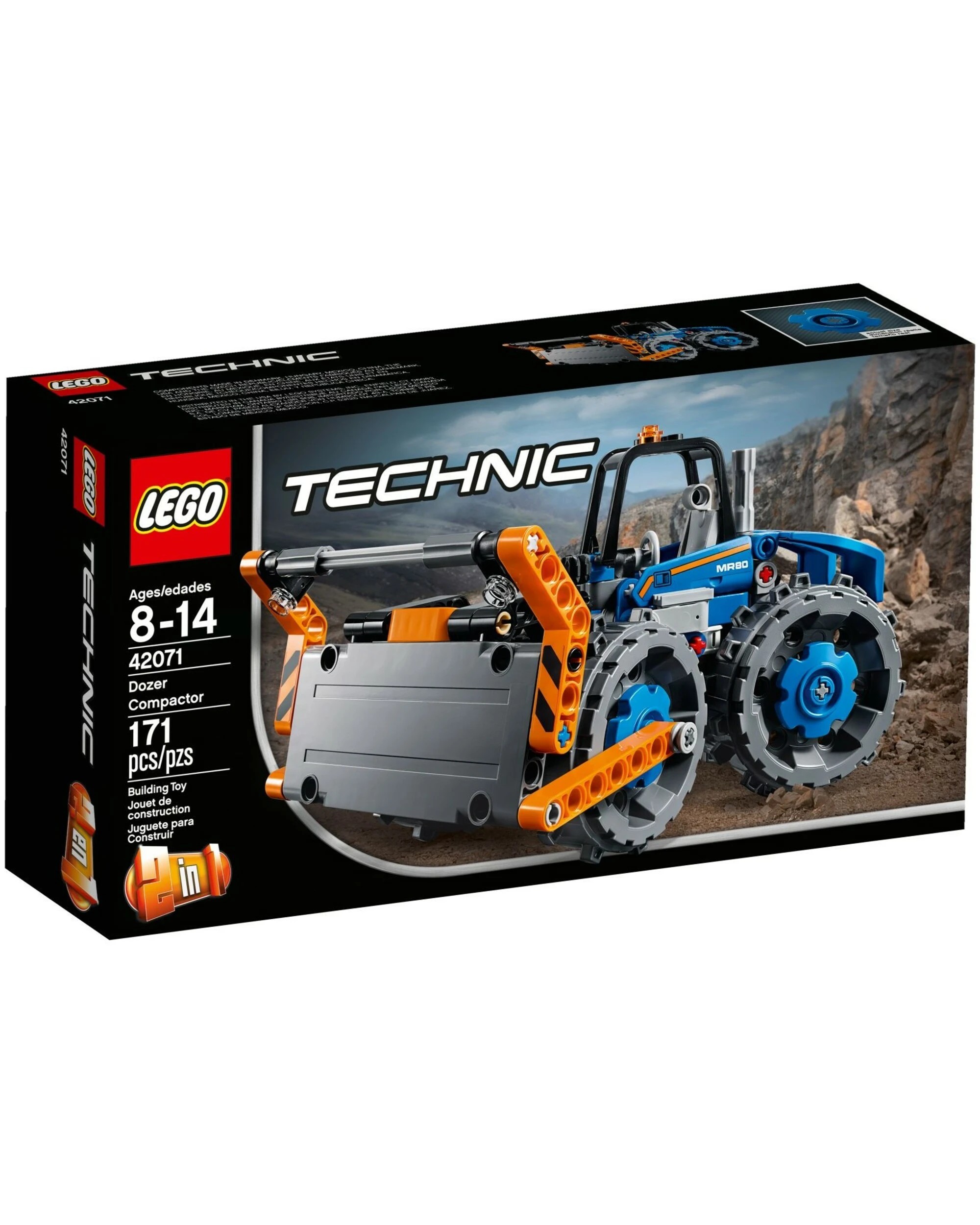 1 LEGO 42071 Dozer Compactor 2-in-1 Building Kit, 1 of 4