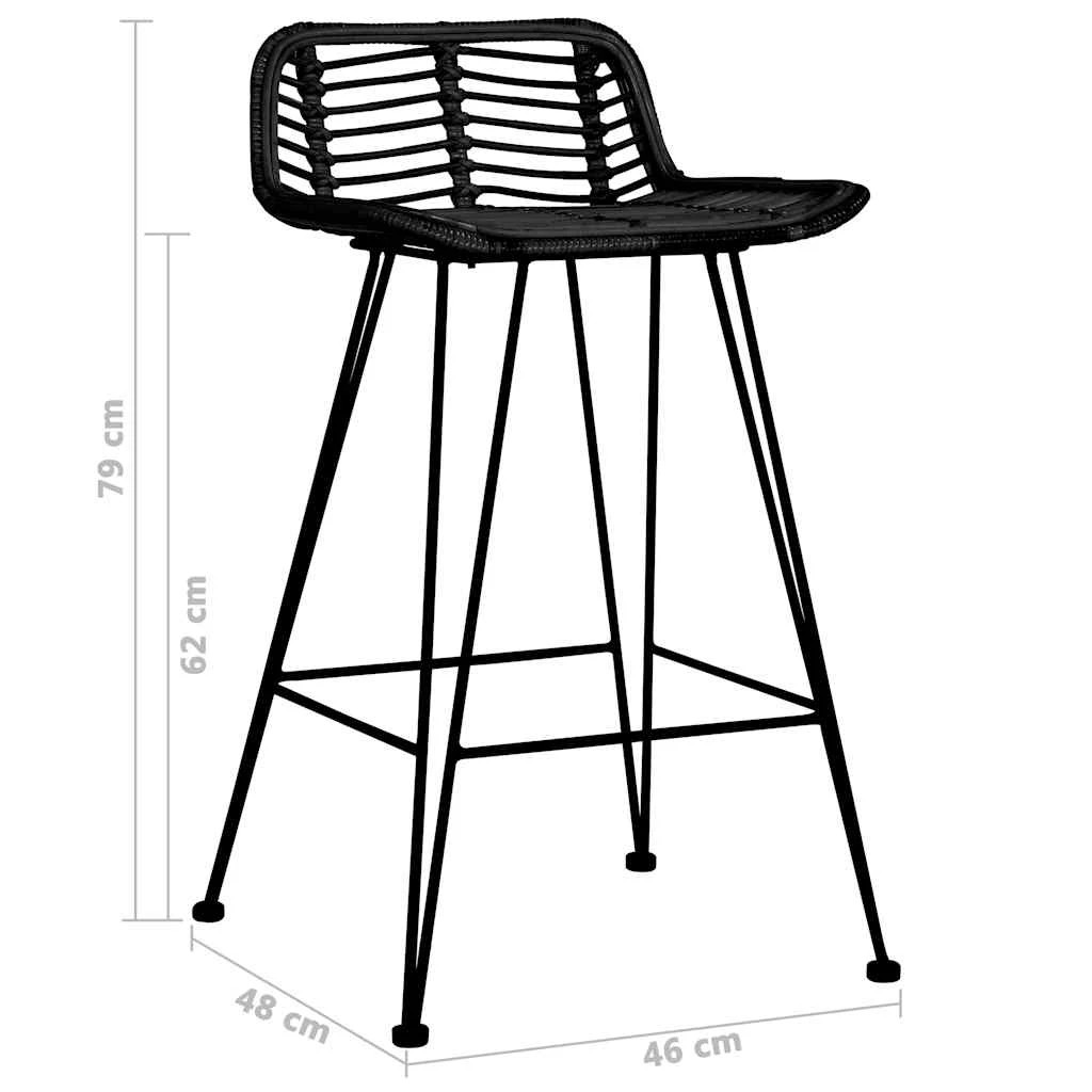 7 vidaXL Bar chair Ergonomic - Black, 7 of 7