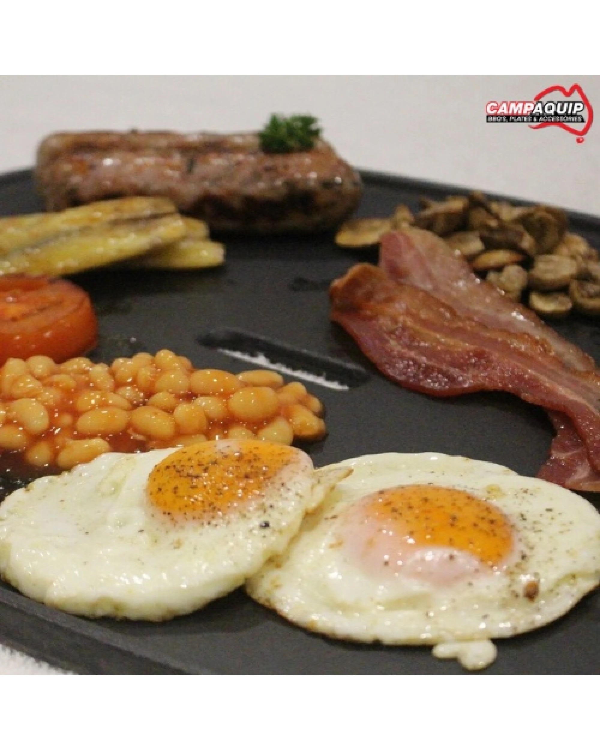 2 Campaquip Weber Baby Q Compatible Full Griddle Plate For Classic 1st & 2nd Gen, 2 of 3