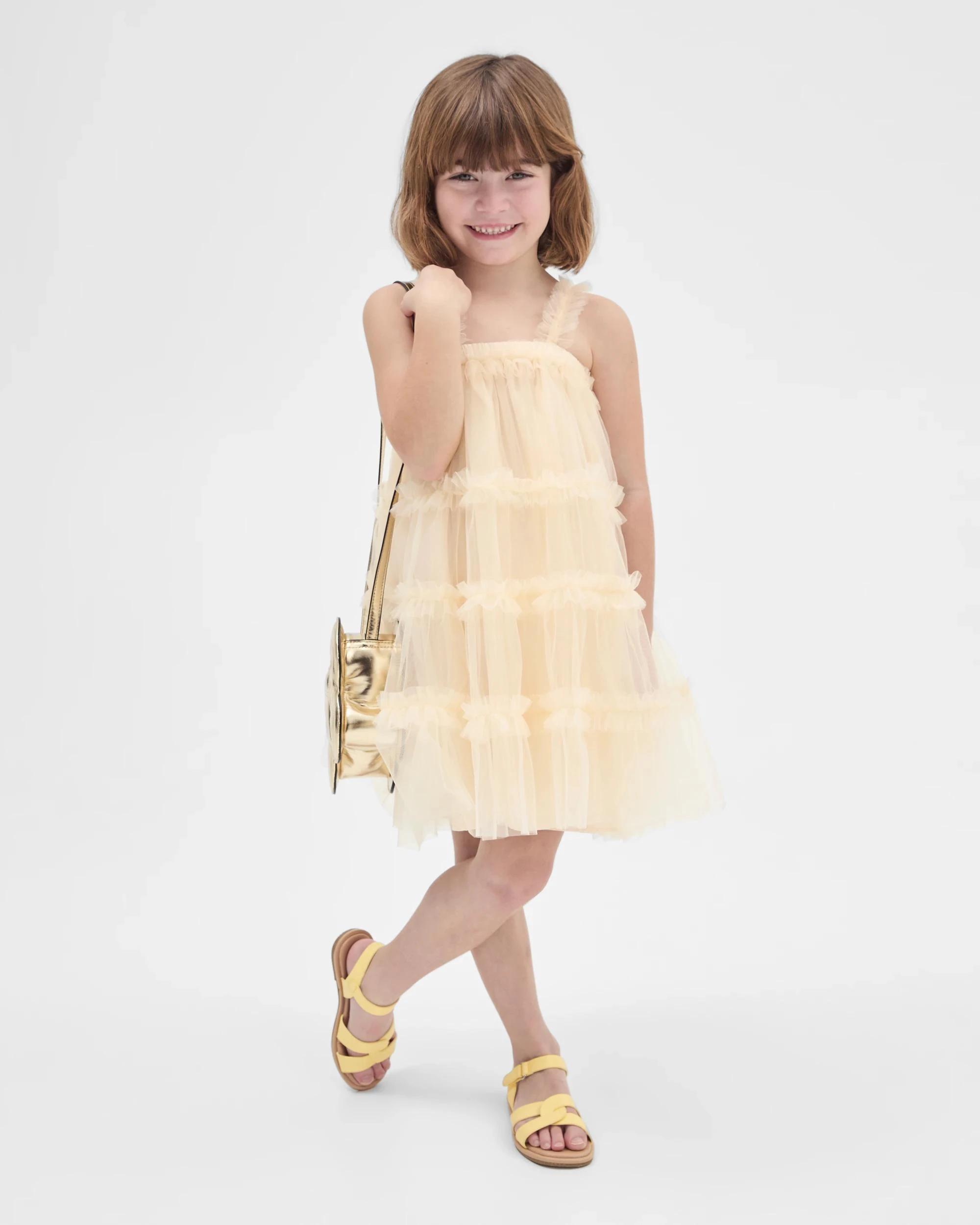 2 Target Tiered Tulle Dress CREAM, 2 of 6