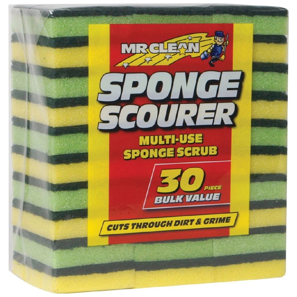 1 Sabco Sponge Scourers 30 Pack, 1 of 2