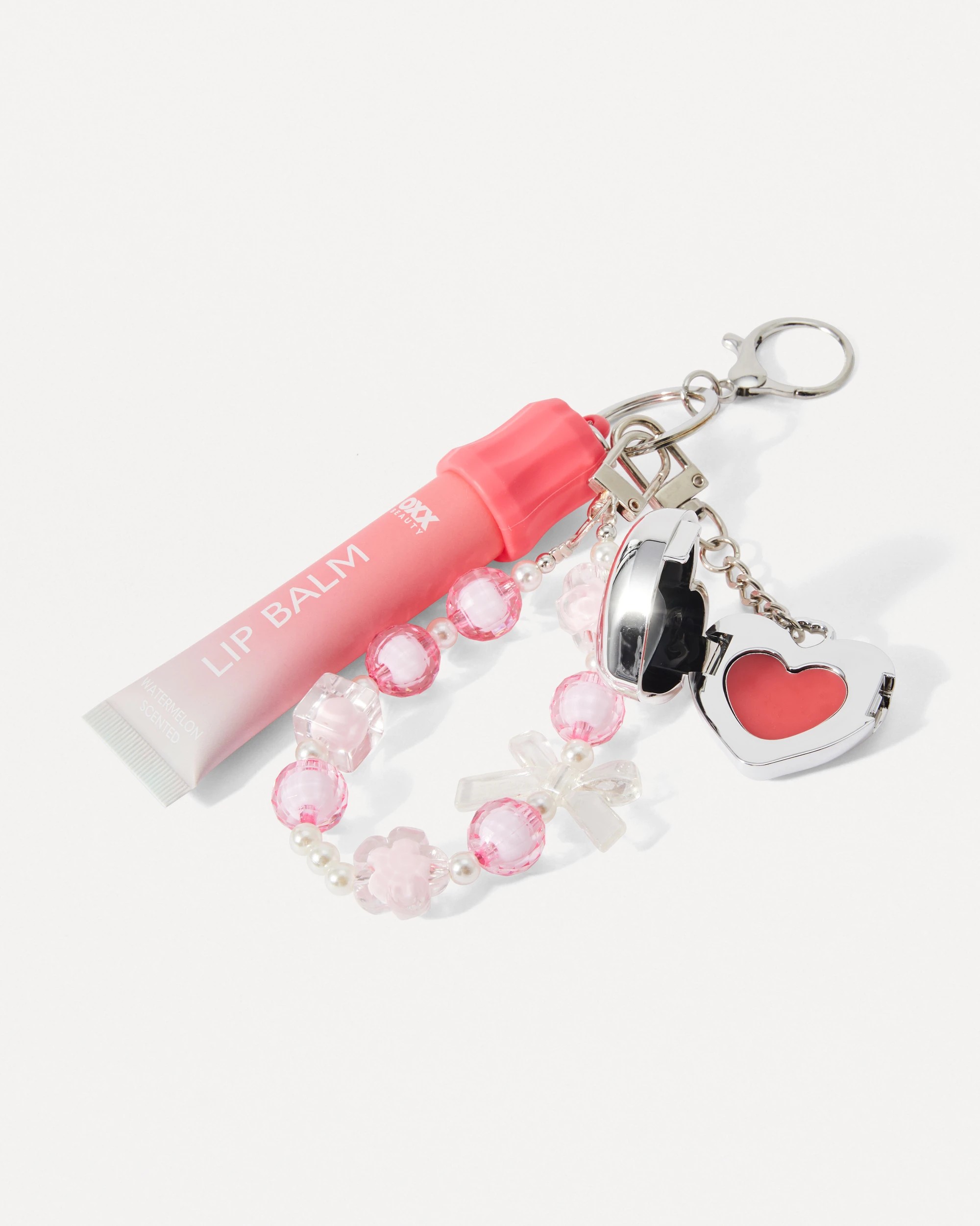 4 OXX Beauty 2 in 1 Lip Balm and Keychain Duo - Water Melon Scented, 4 of 6