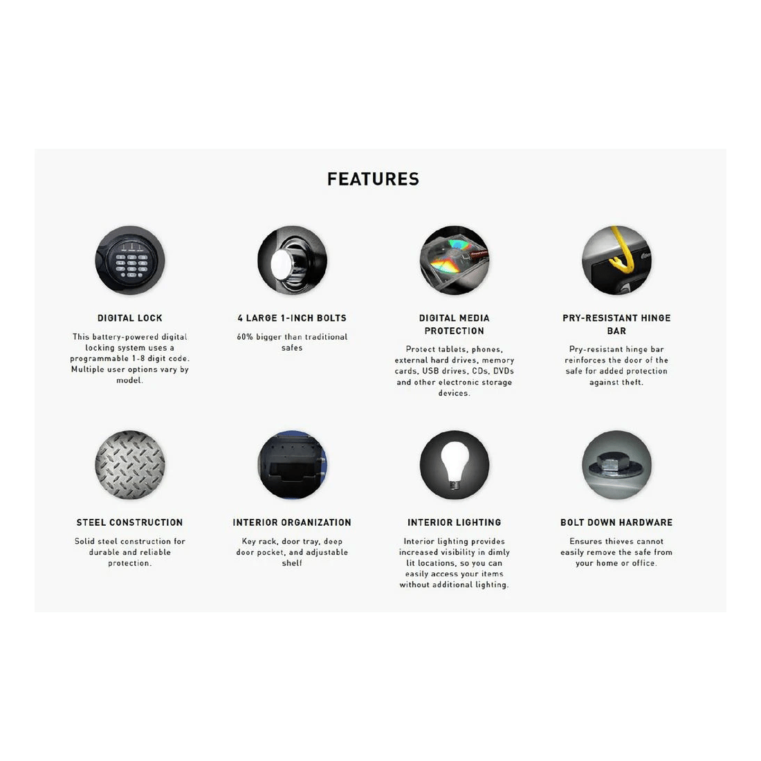 5 Sentry Safe 34.8L Fire and Water Resistant Digital Safe, 5 of 5