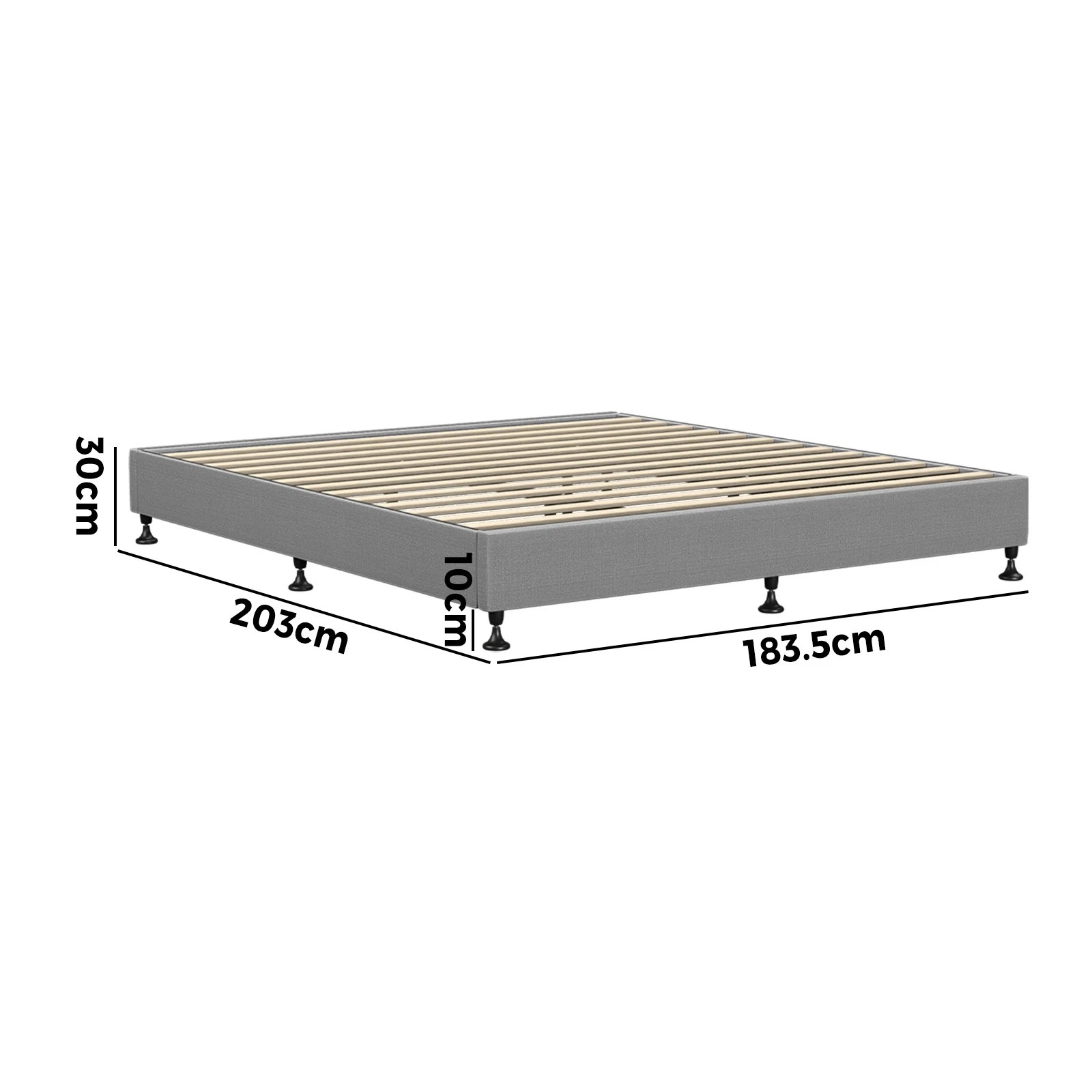 3 Oikiture King Bed Base Platform
 - Grey, 3 of 8