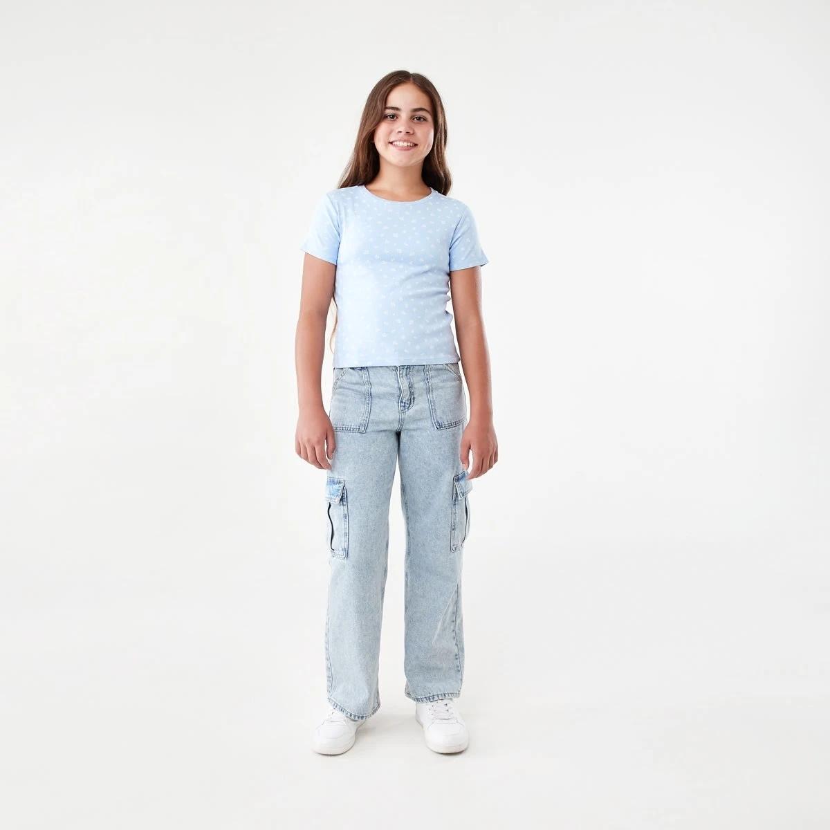 5 Short Sleeve Rib T-shirt Ditsy, 5 of 8