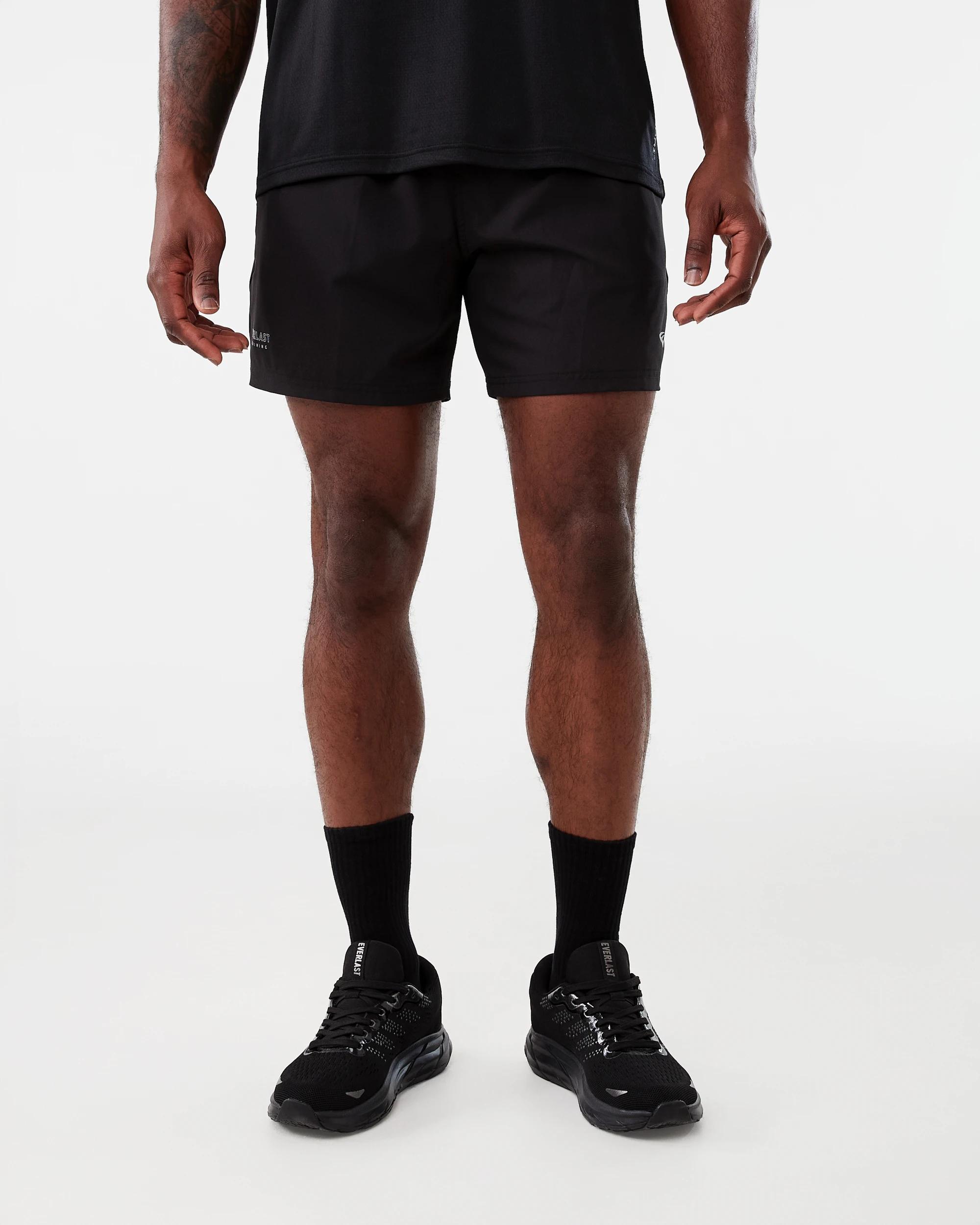 9 Everlast Mens 5in. Tech Gym Shorts Black, 9 of 10