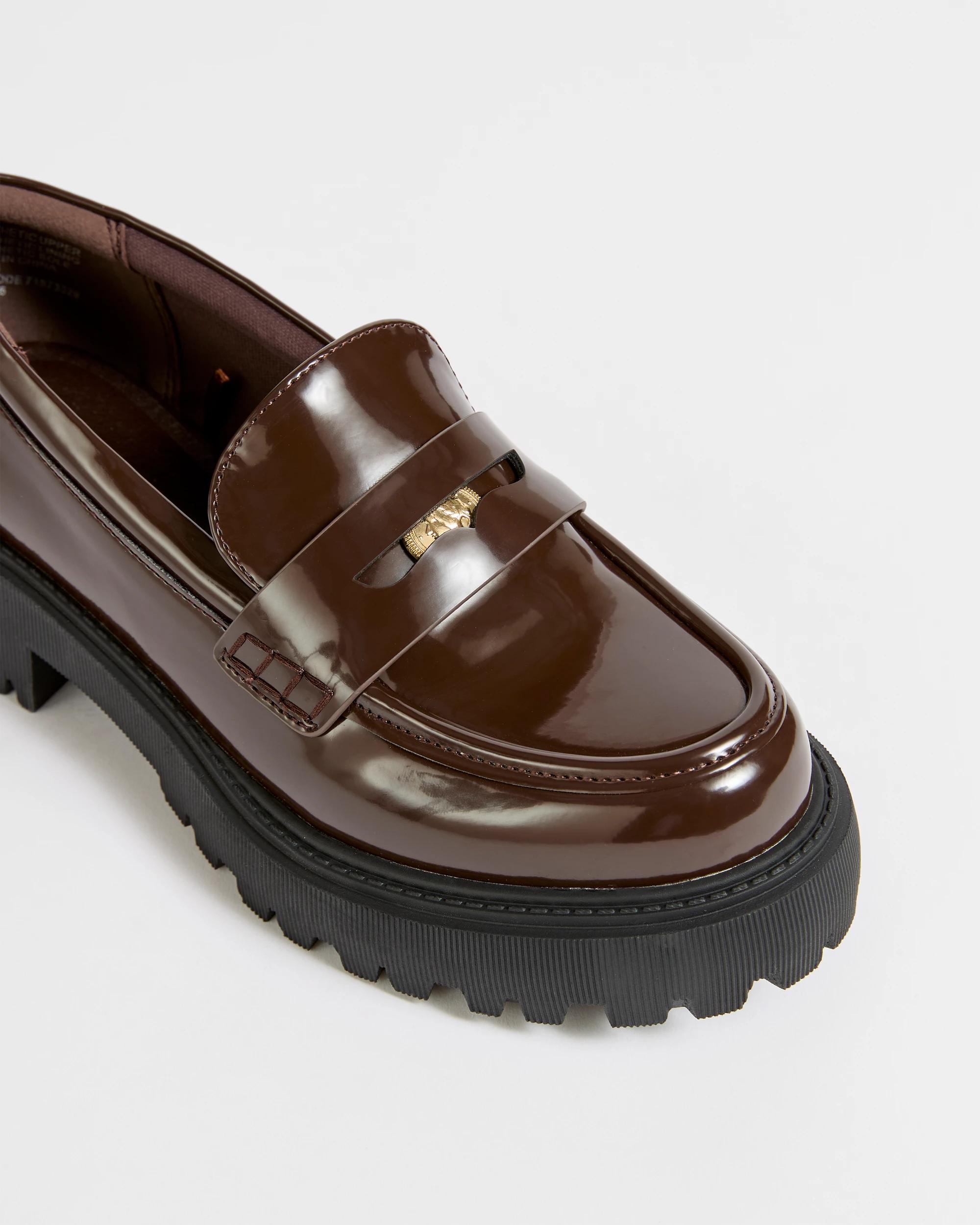 3 Target Woman Coin Chunky Loafer - Lenny CHOCOLATE, 3 of 3