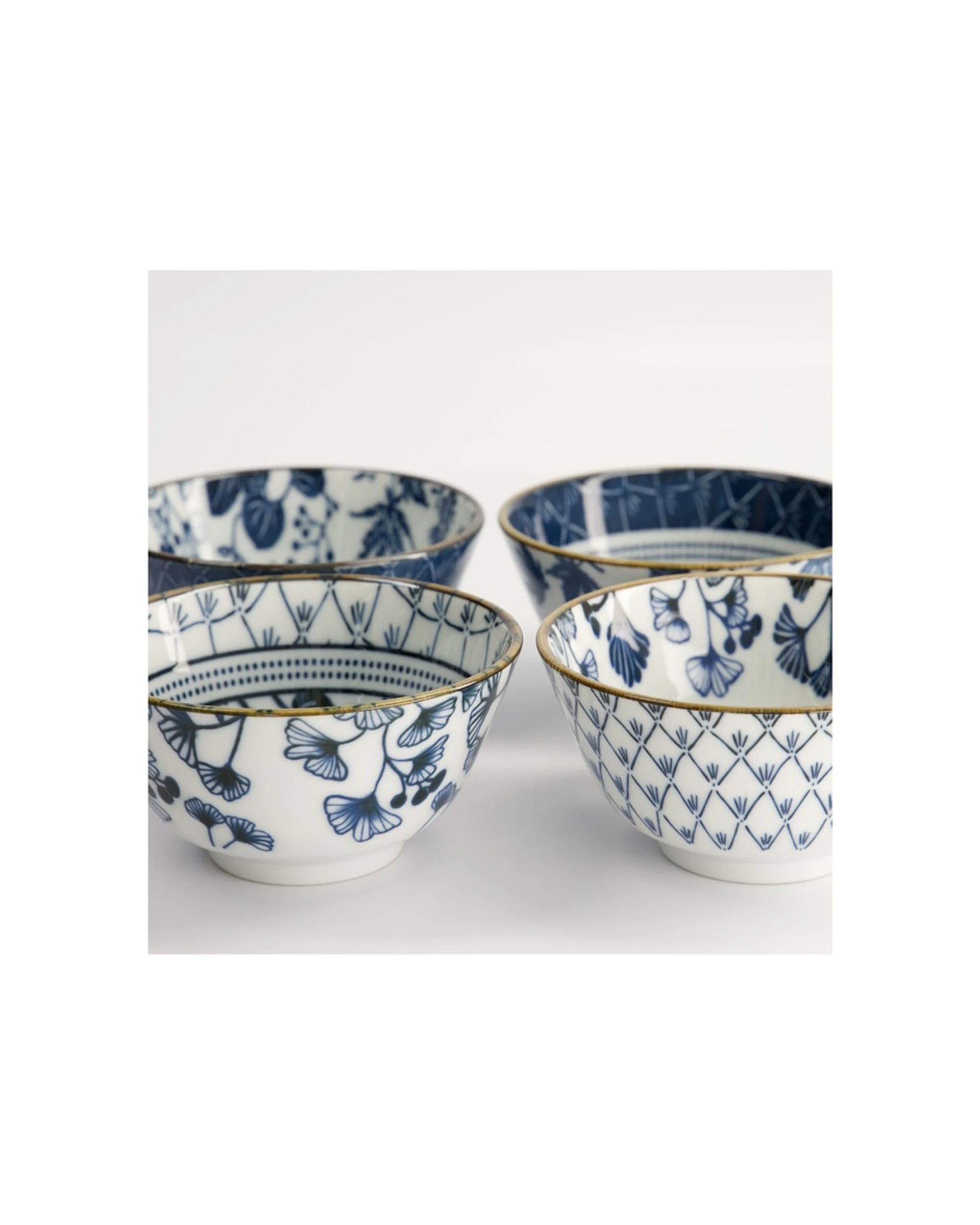 5 Tokyo Design 4pc Studio Flora Japonica Rice Bowl Set 12cm Mixed, 5 of 7