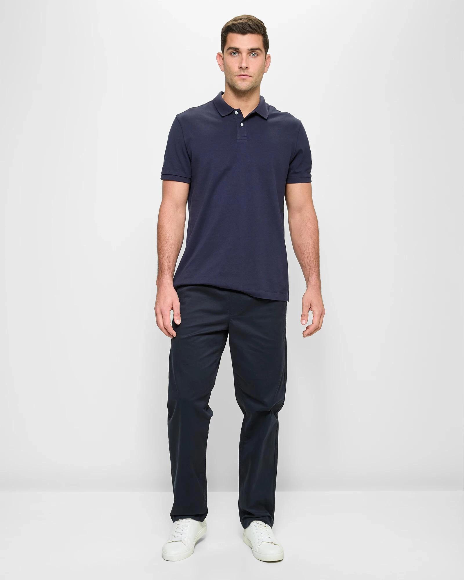 2 Target Australian Cotton Relaxed Chino Pants NAVY BLUE, 2 of 5