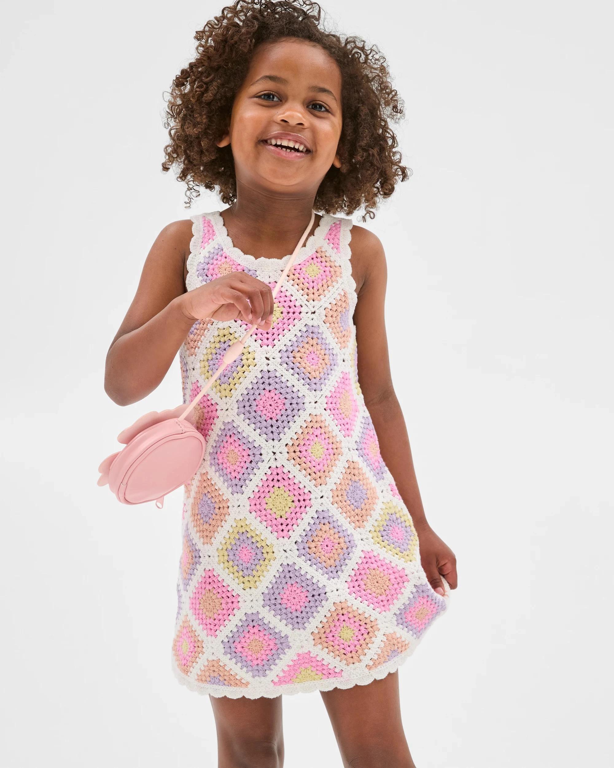 1 Target Australian Cotton Fashion Crochet Knit Dress MULTI, 1 of 6