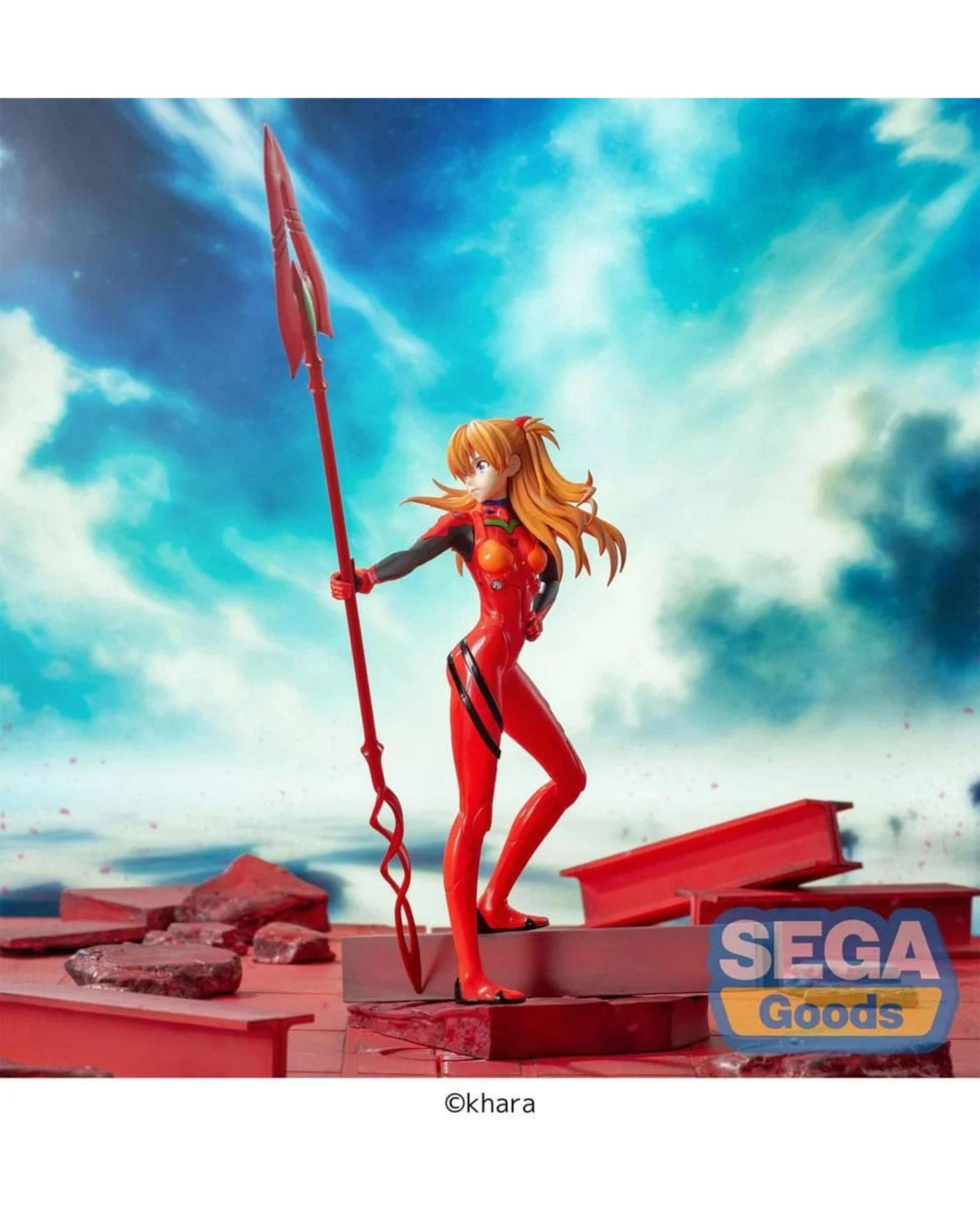 4 SEGA Luminasta Rebuild of Evangelion Asuka Shikinami Langley x Spear of Cassius Figure, 4 of 7