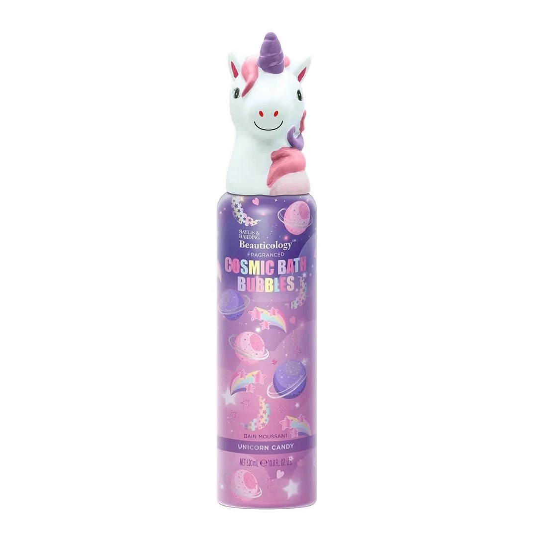 1 Baylis & Harding Beauticology Fragranced Cosmic Bath Bubbles 320ml - Unicorn Candy, 1 of 4
