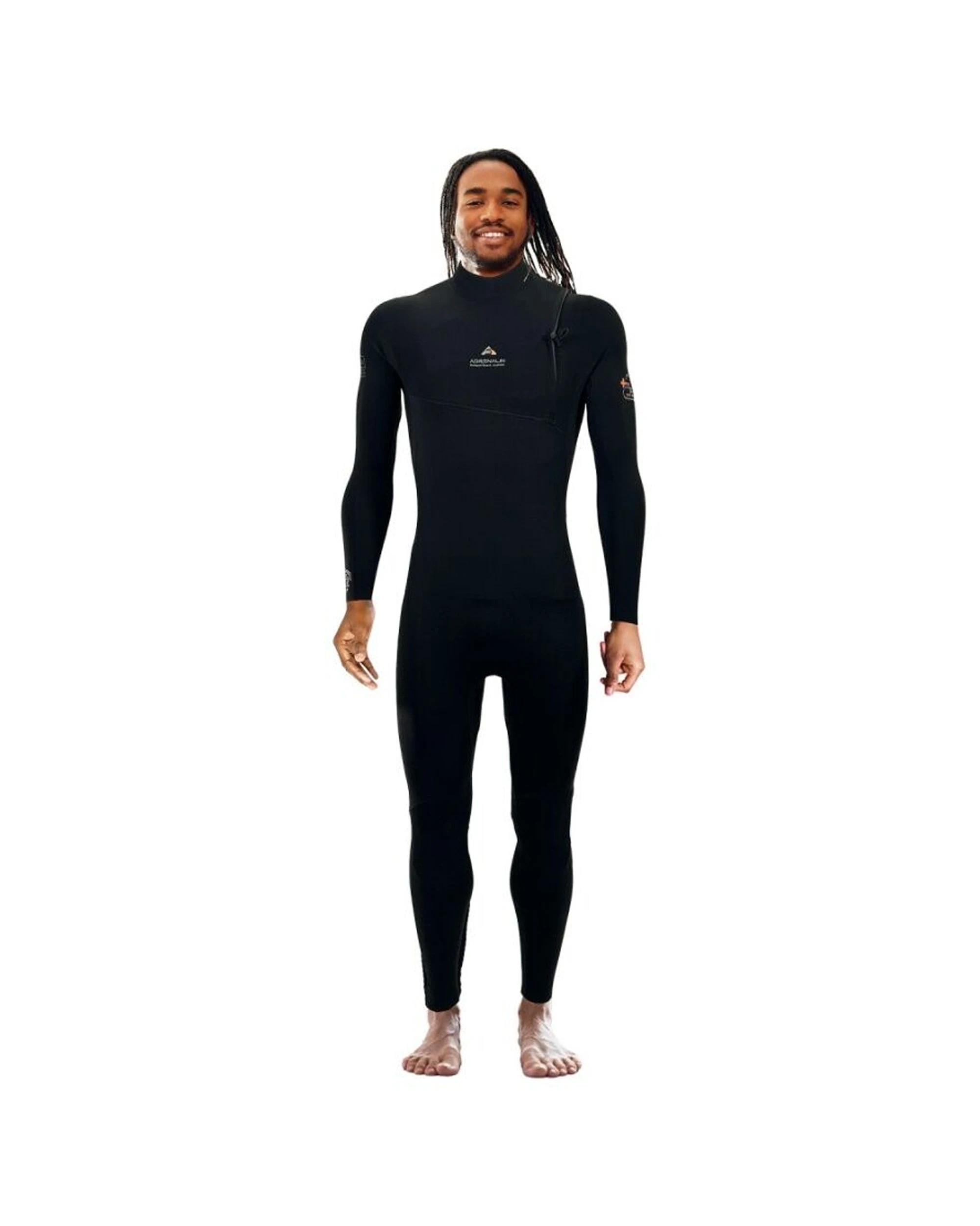 1 Adrenalin Eco HyperDry DuoSeal Swimming/Surfing/Snorkel Wetsuit BLACK, 1 of 4