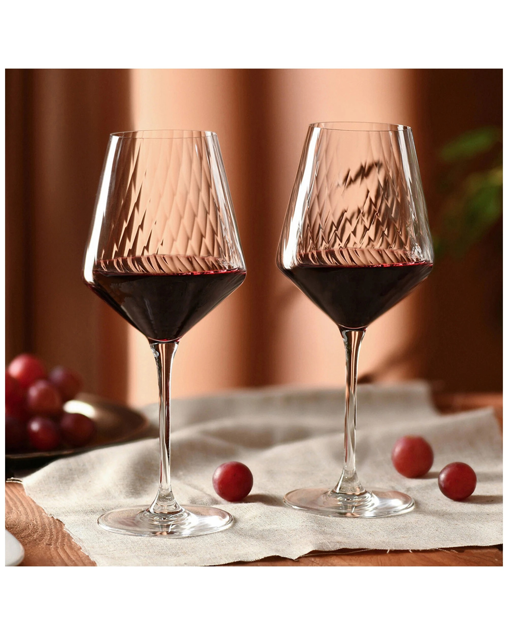 2 Krosno Avant-Garde Lumi Wine Glasses 560ml Set Of 6 Crystalline Glass Gift Box - Plain, 2 of 7
