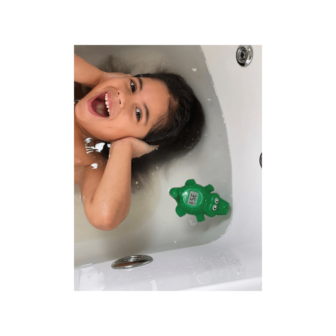 3 Dreambaby Bath Water Temperature Thermometer Crocodile Design 12cm - Baby Safety
 - Green, 3 of 3