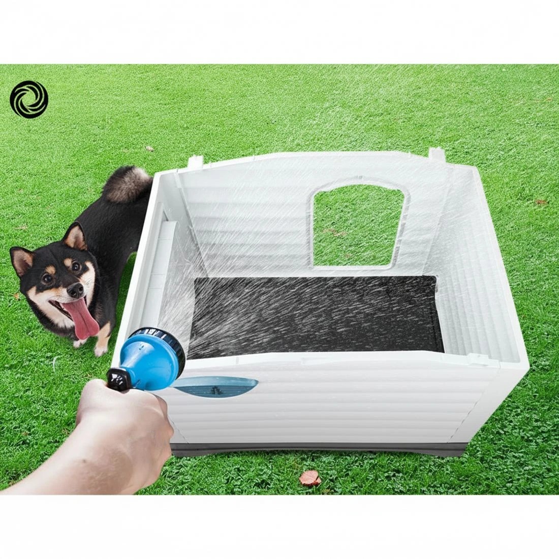 7 i.Pet Dog Kennel House Extra Large Outdoor Plastic Puppy Pet Cabin Shelter XL - Multi, 7 of 7