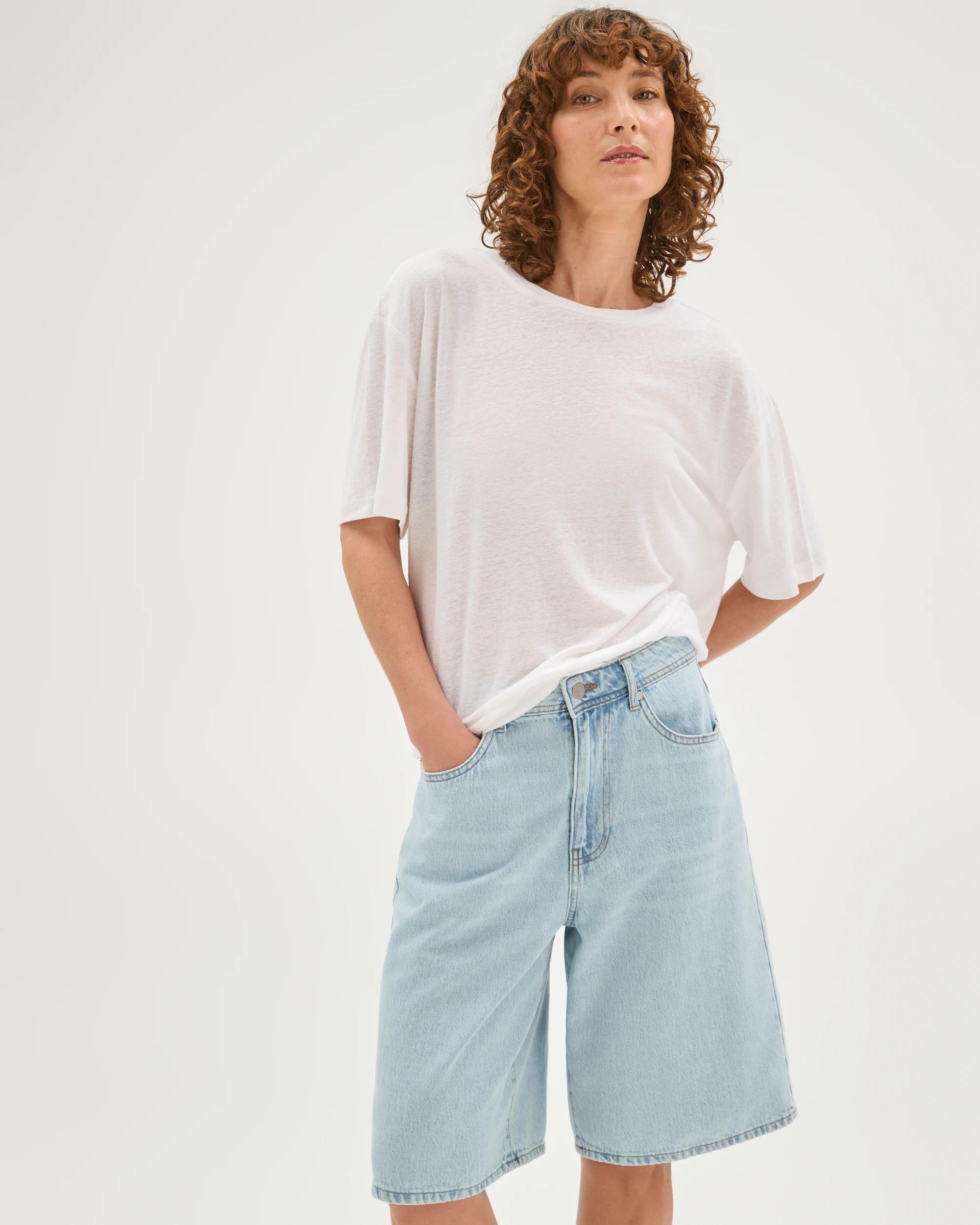 2 Target Denim AirLoom A-Line Bermuda Denim Shorts ICY FADE, 2 of 6