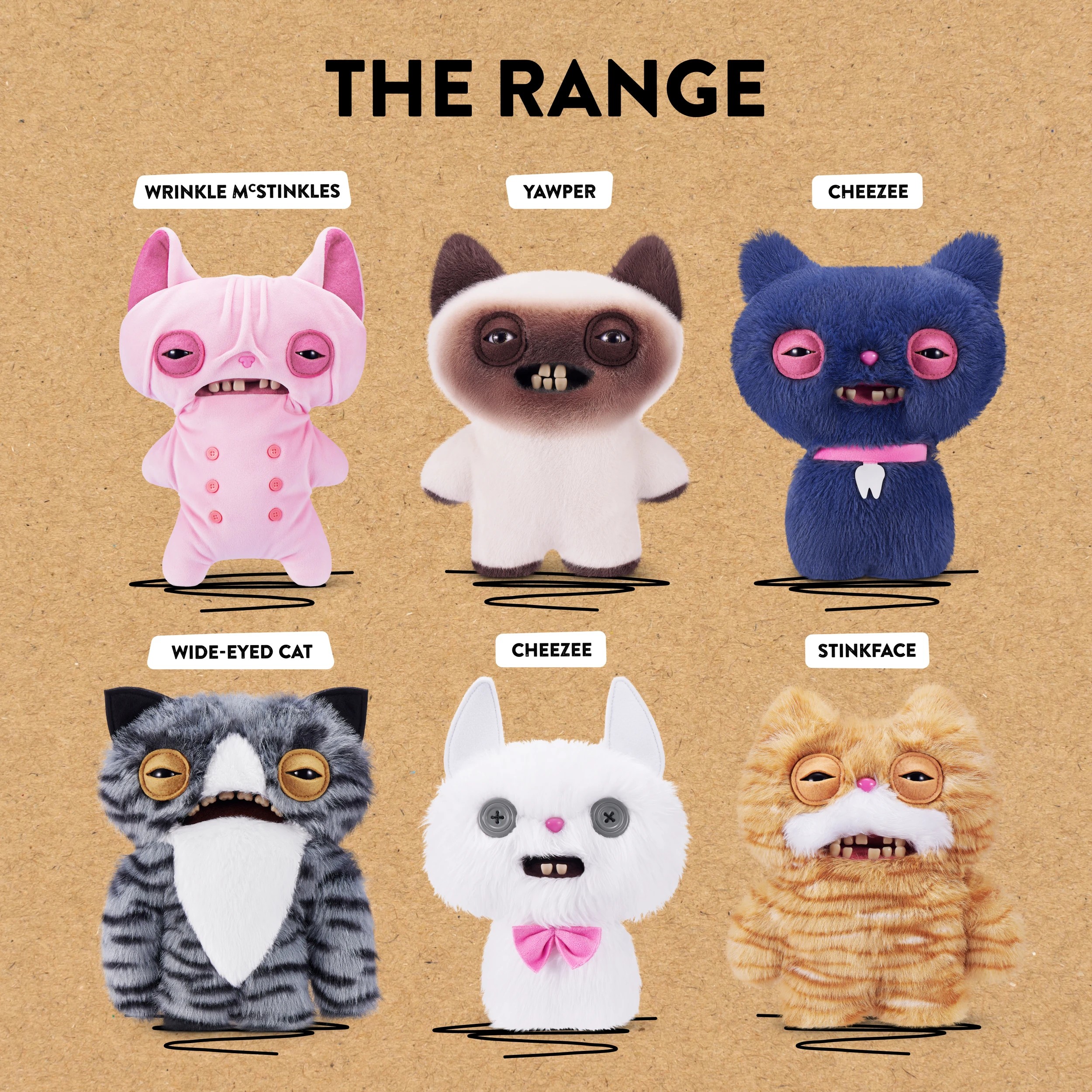 6 23cm Zuru Fuggler Alley Cats Plush Toy - Assorted, 6 of 8