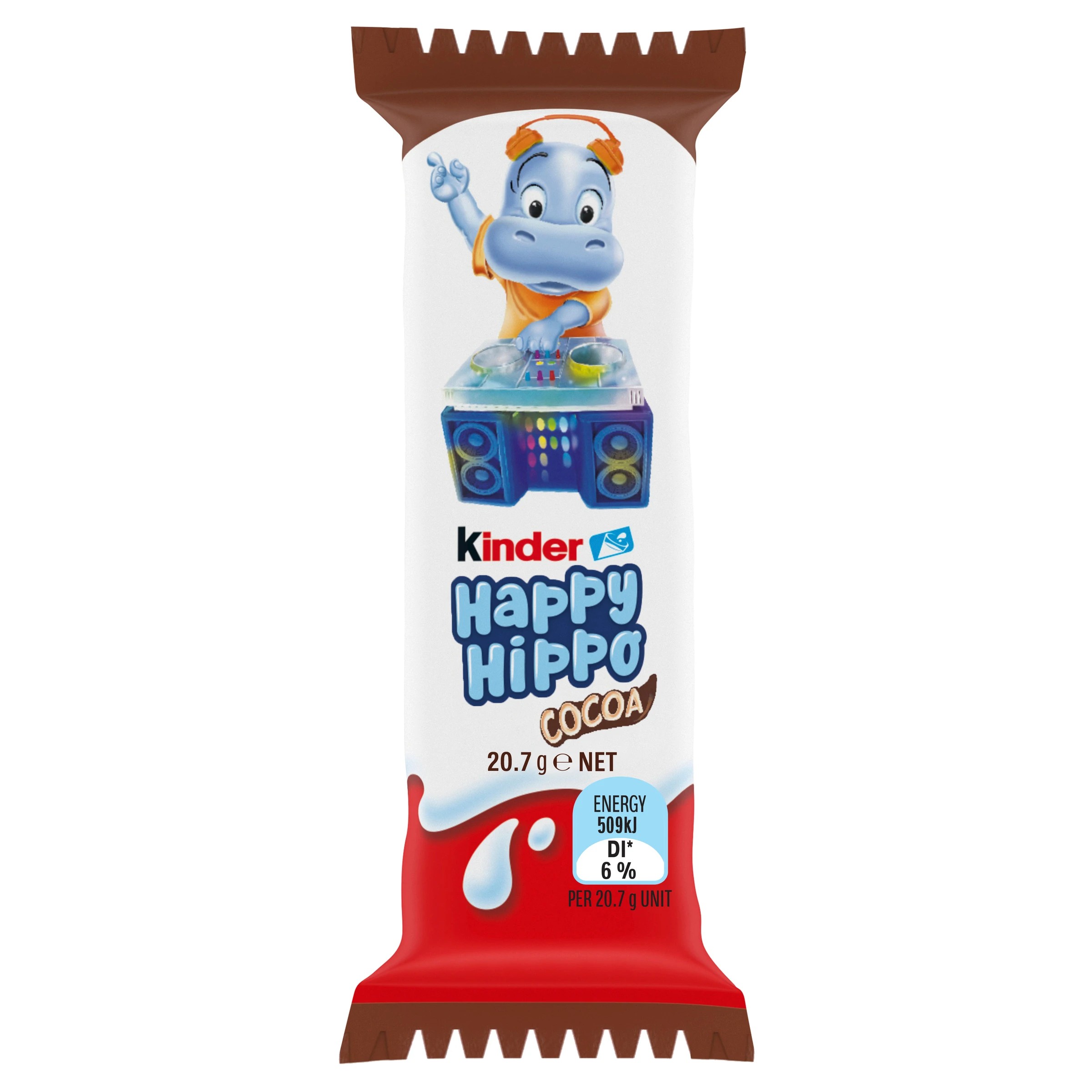 5 Kinder Happy Hippo Cocoa Single Biscuit Bar 20.7g - Assorted, 5 of 8