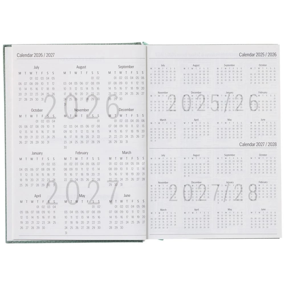 3 J.Burrows A5 Day to Page 2026/27 Pebble Diary Sage, 3 of 7