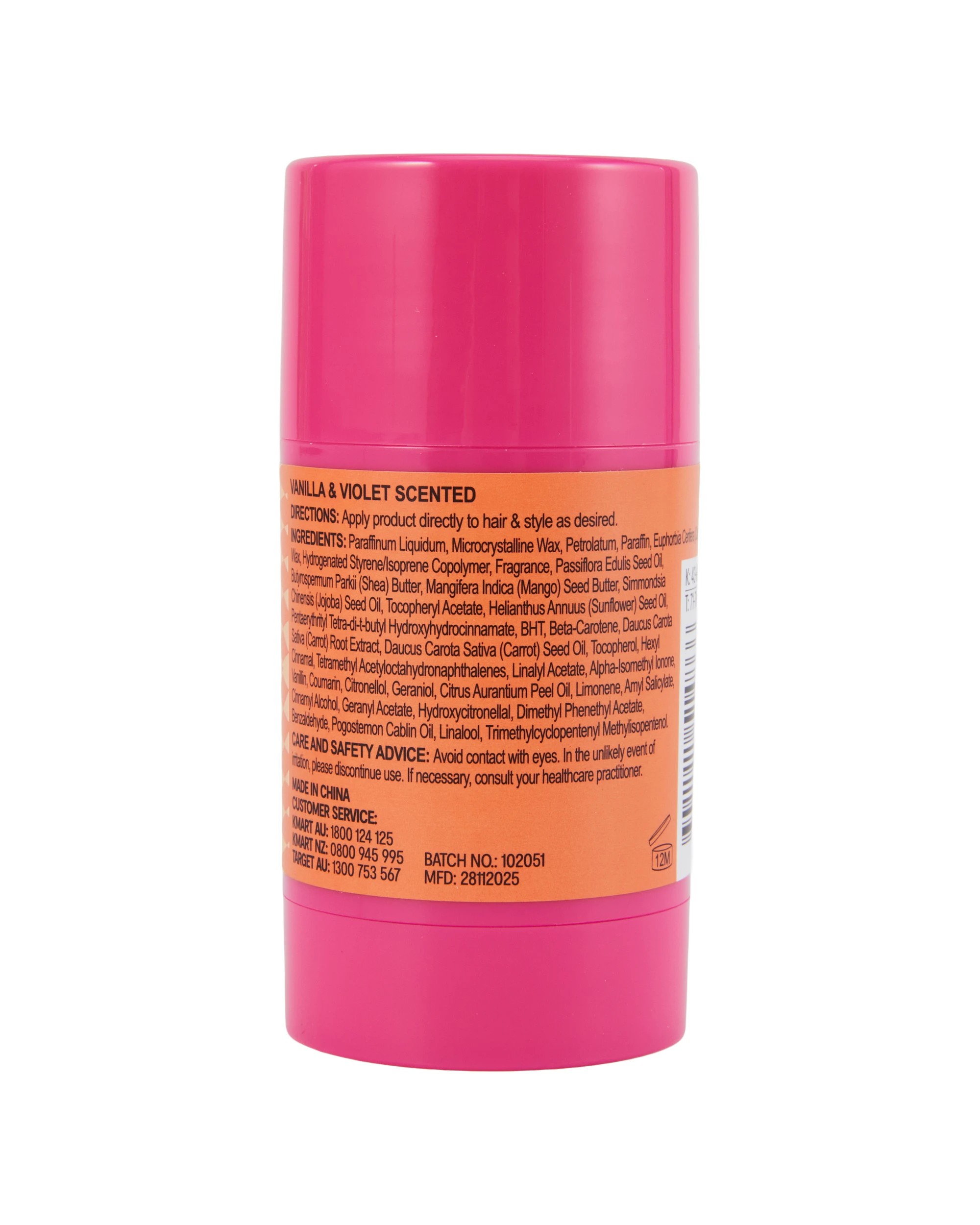 4 OXX Haircare The Daily Wax Hair Stick 48g - Vanilla and Violet Scented, 4 of 4