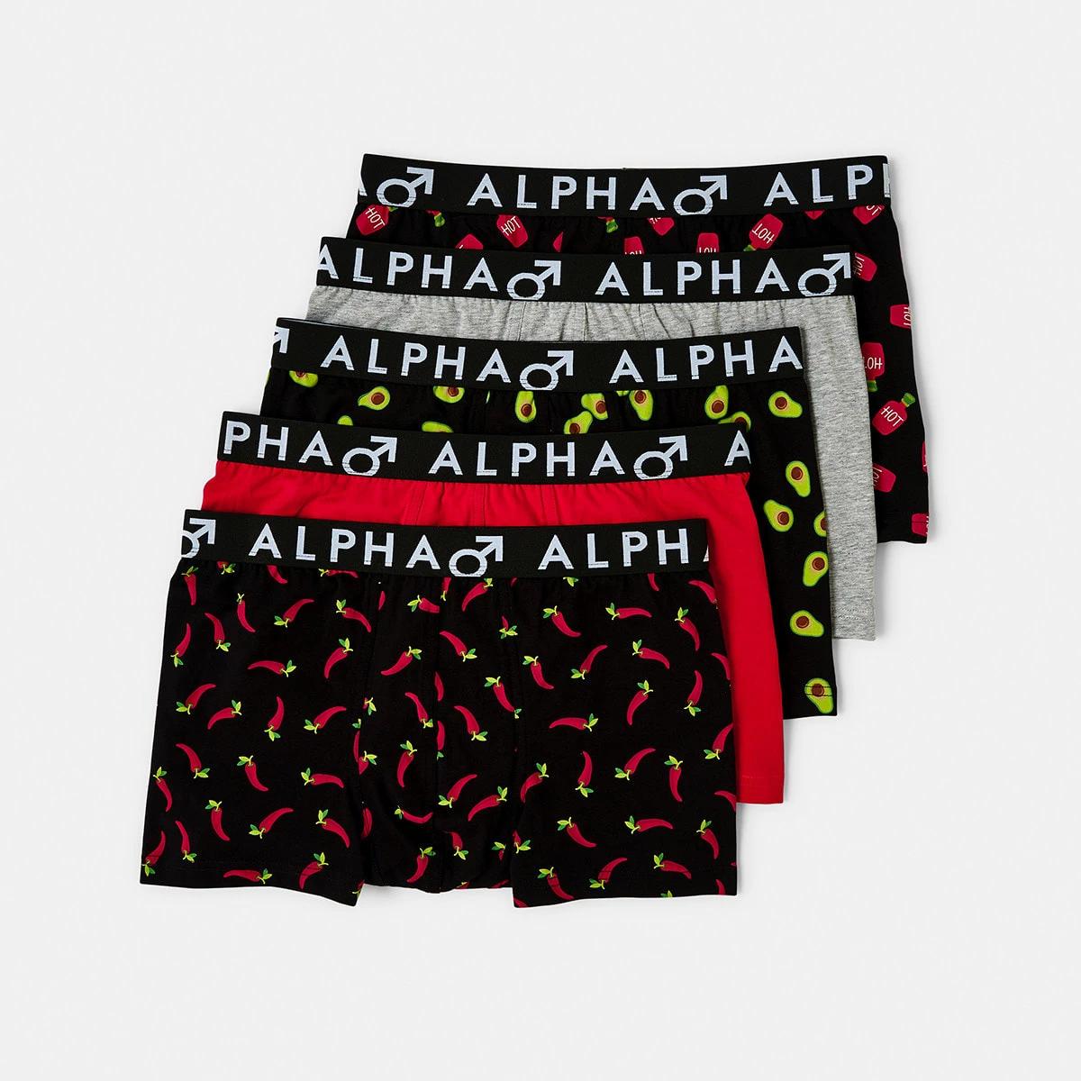 1 5 Pack Print/Plain Trunks Chilavohot, 1 of 10