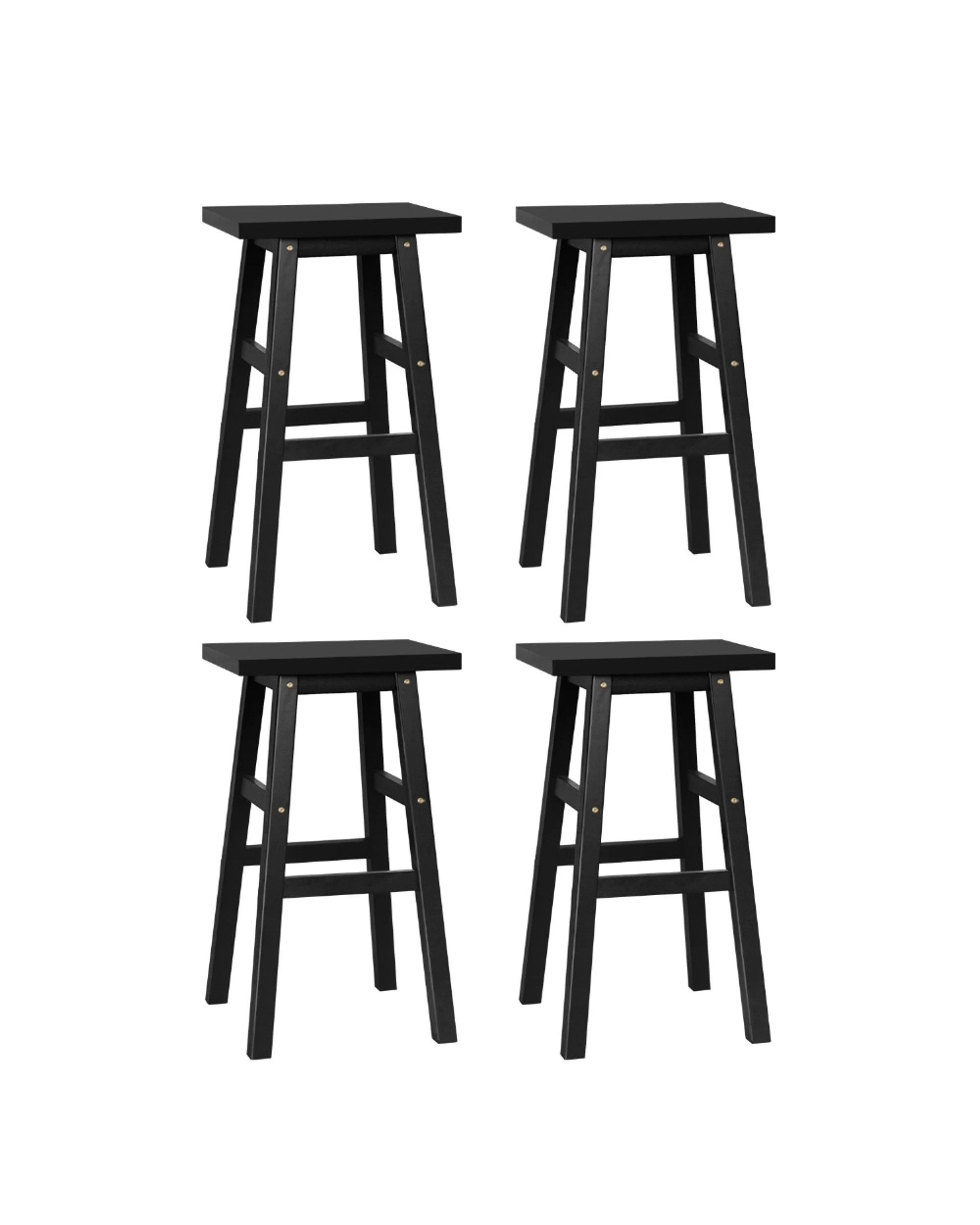 1 Artiss 4x Bar Stools Kitchen Chairs
 - Black, 1 of 3