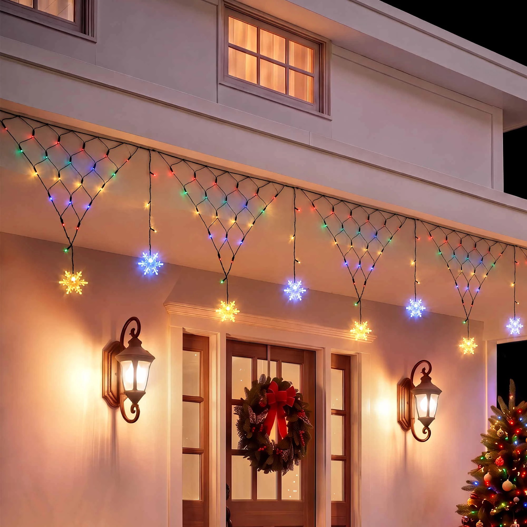 2 Jingle Jollys Christmas Lights Solar Fairy Lights Christmas Decorations 4m - Multi, 2 of 8