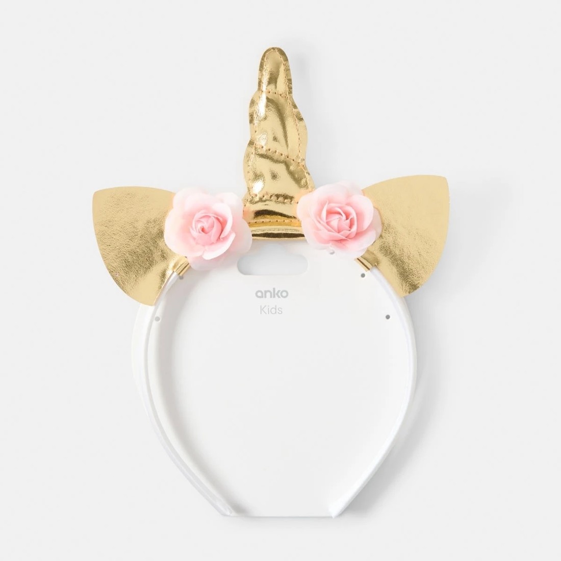 4 Unicorn Novelty Headband - Pink and Gold Tone, 4 of 4