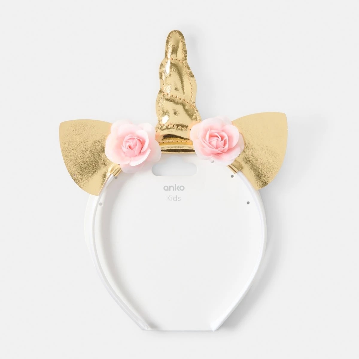 4 Unicorn Novelty Headband - Pink and Gold Tone, 4 of 4