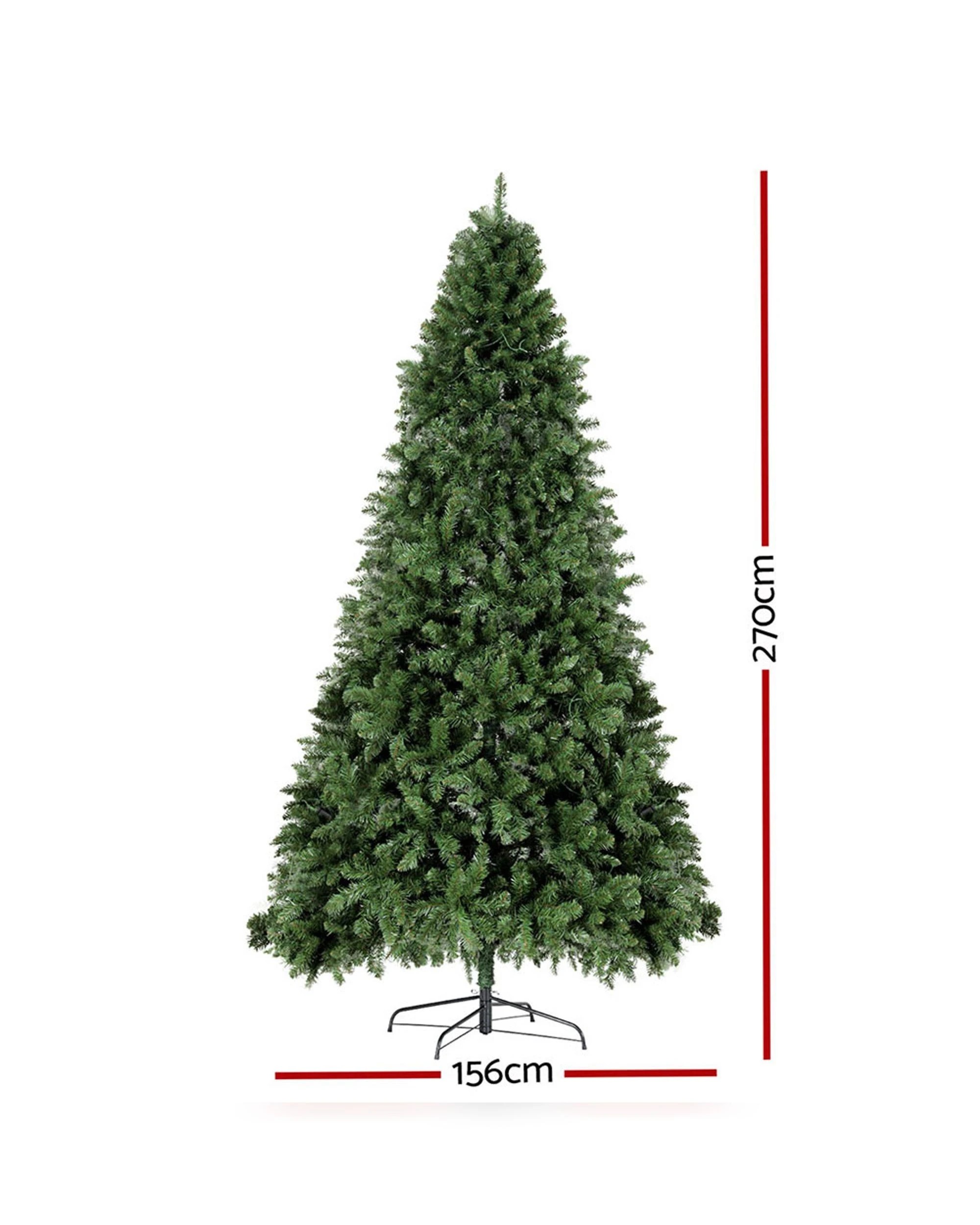 2 Jingle Jollys Christmas Tree 2.7m Led Xmas Tree Party Decorations 2590 Tips Durable Space Saving Modern Decor - Green, 2 of 7