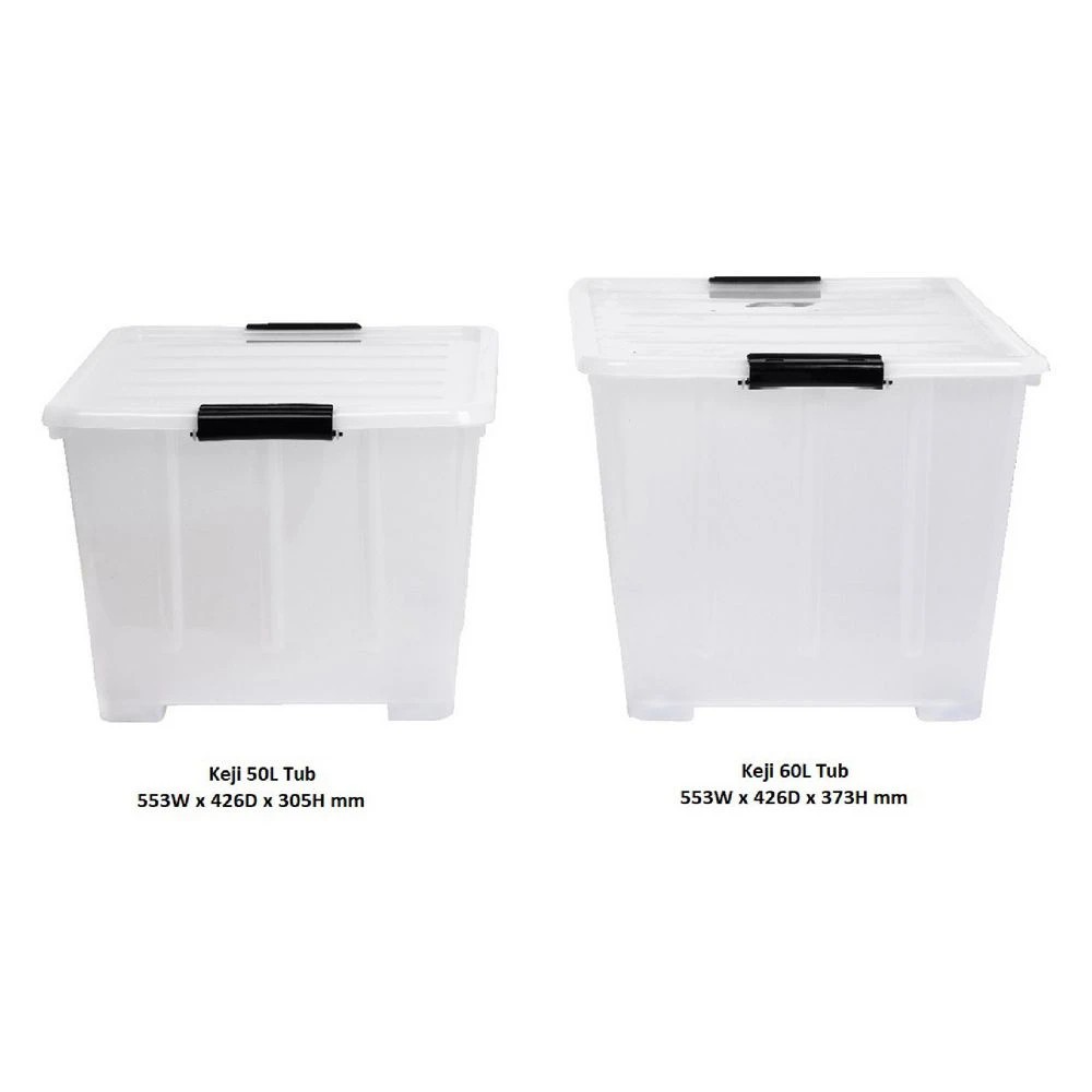 5 Keji 60L Storage Container Translucent White, 5 of 7